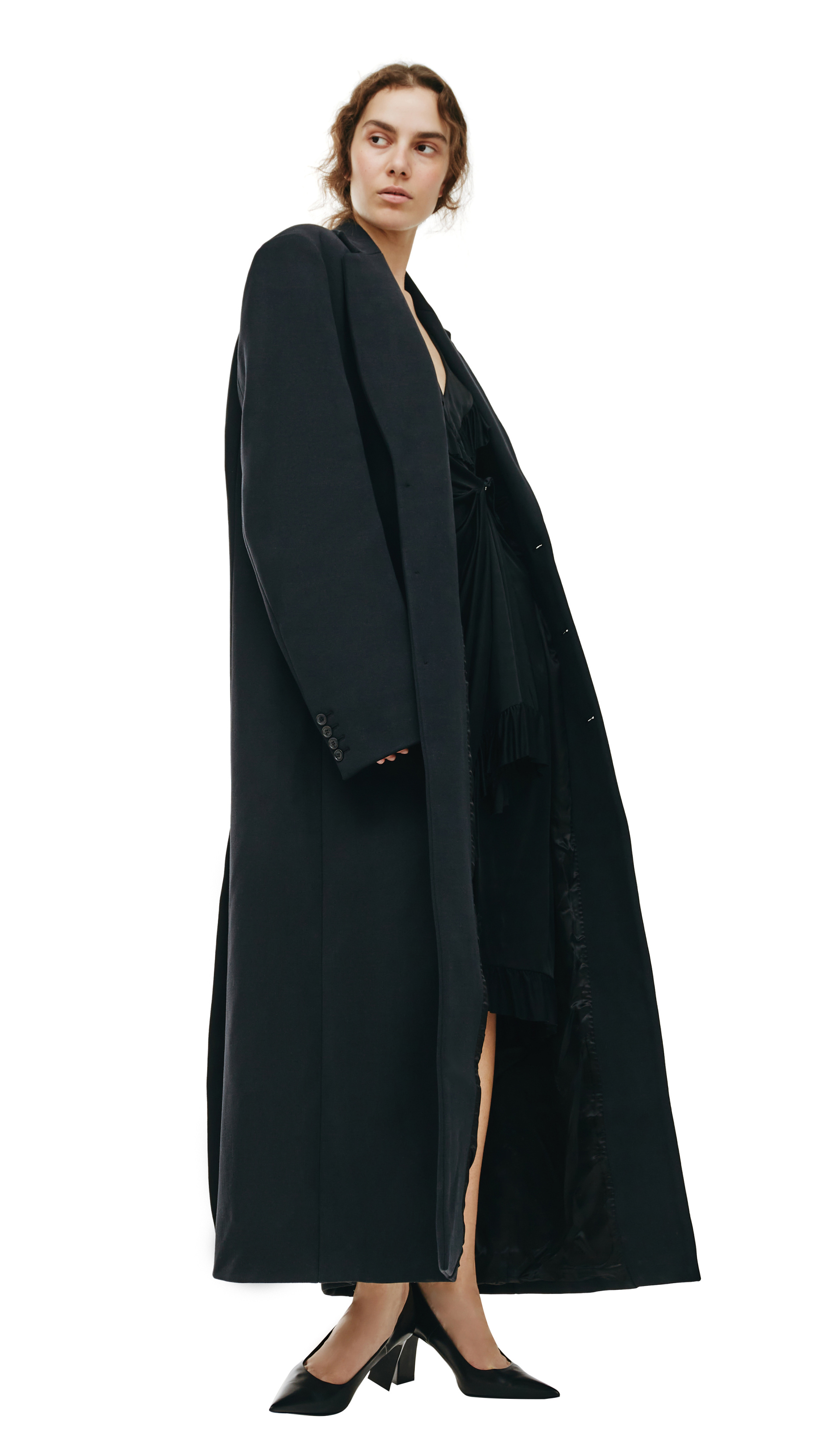 VETEMENTS Длинное оверсайз пальто