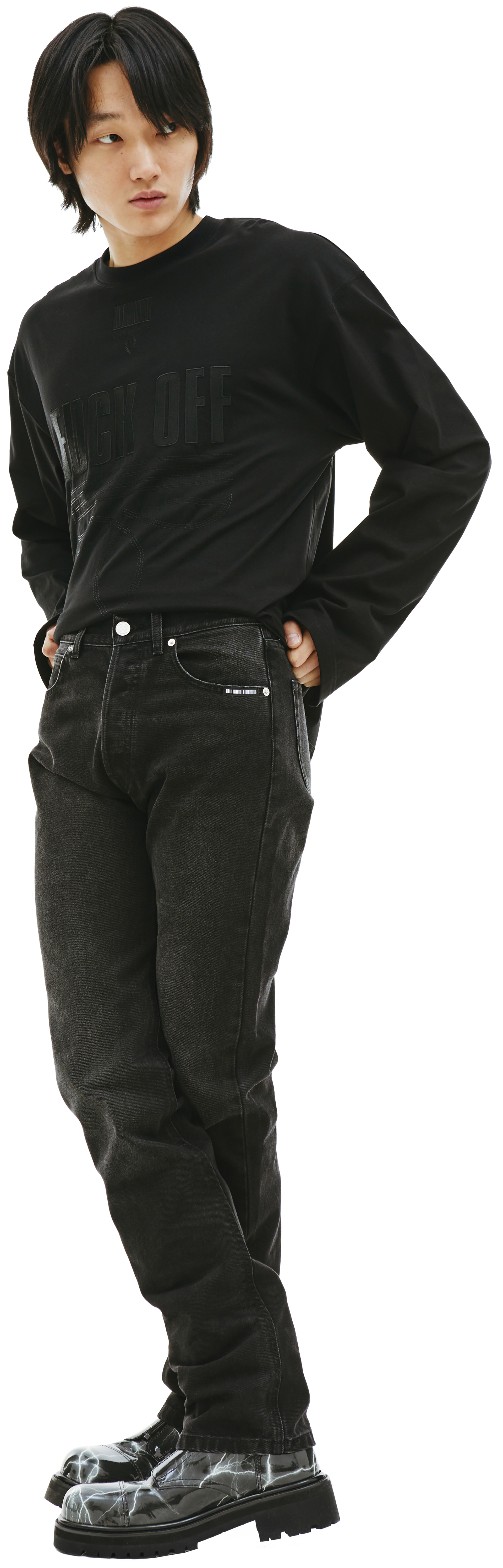 VTMNTS Черные прямые джинсы