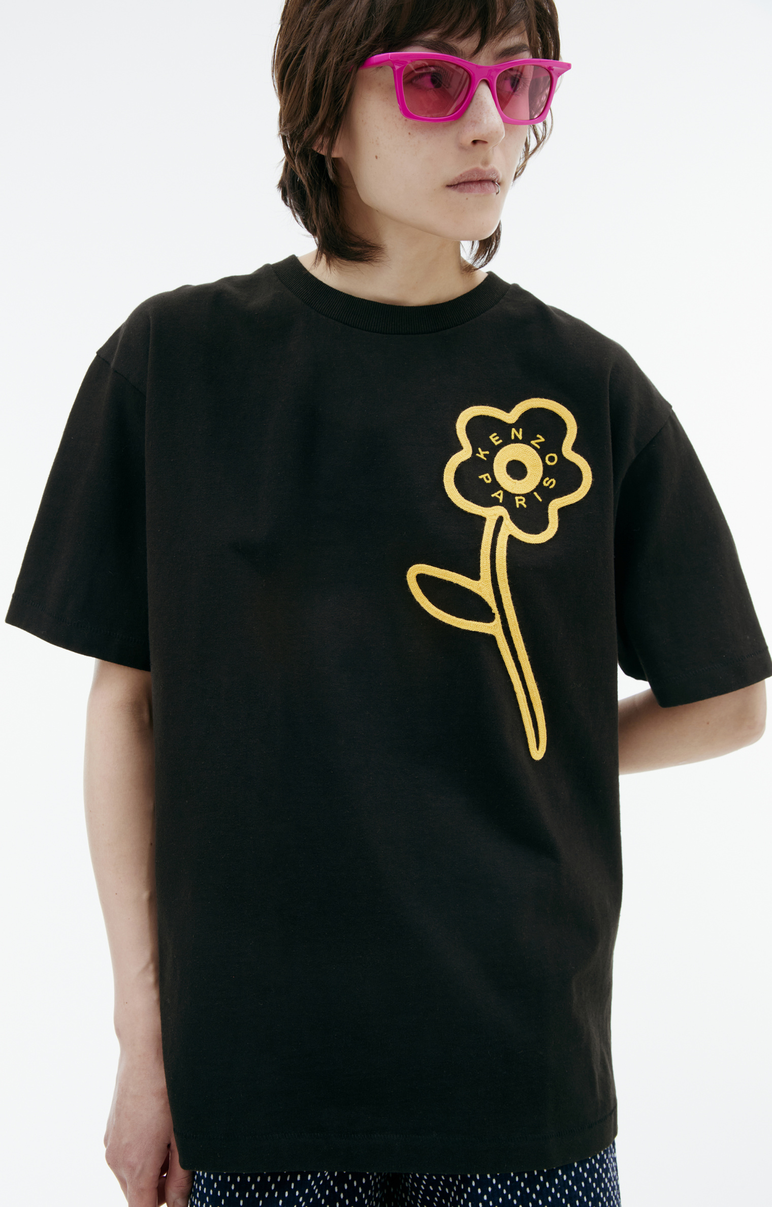 KENZO Футболка с нашивками