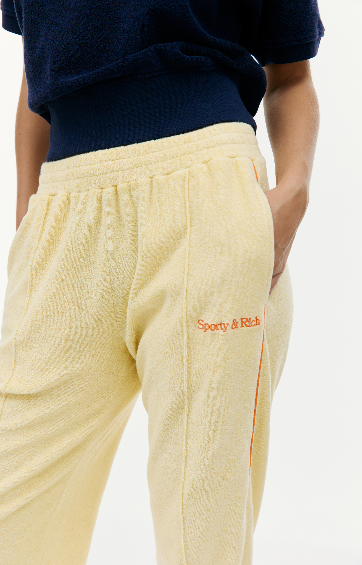 SPORTY & RICH Спортивные брюки с лампасами