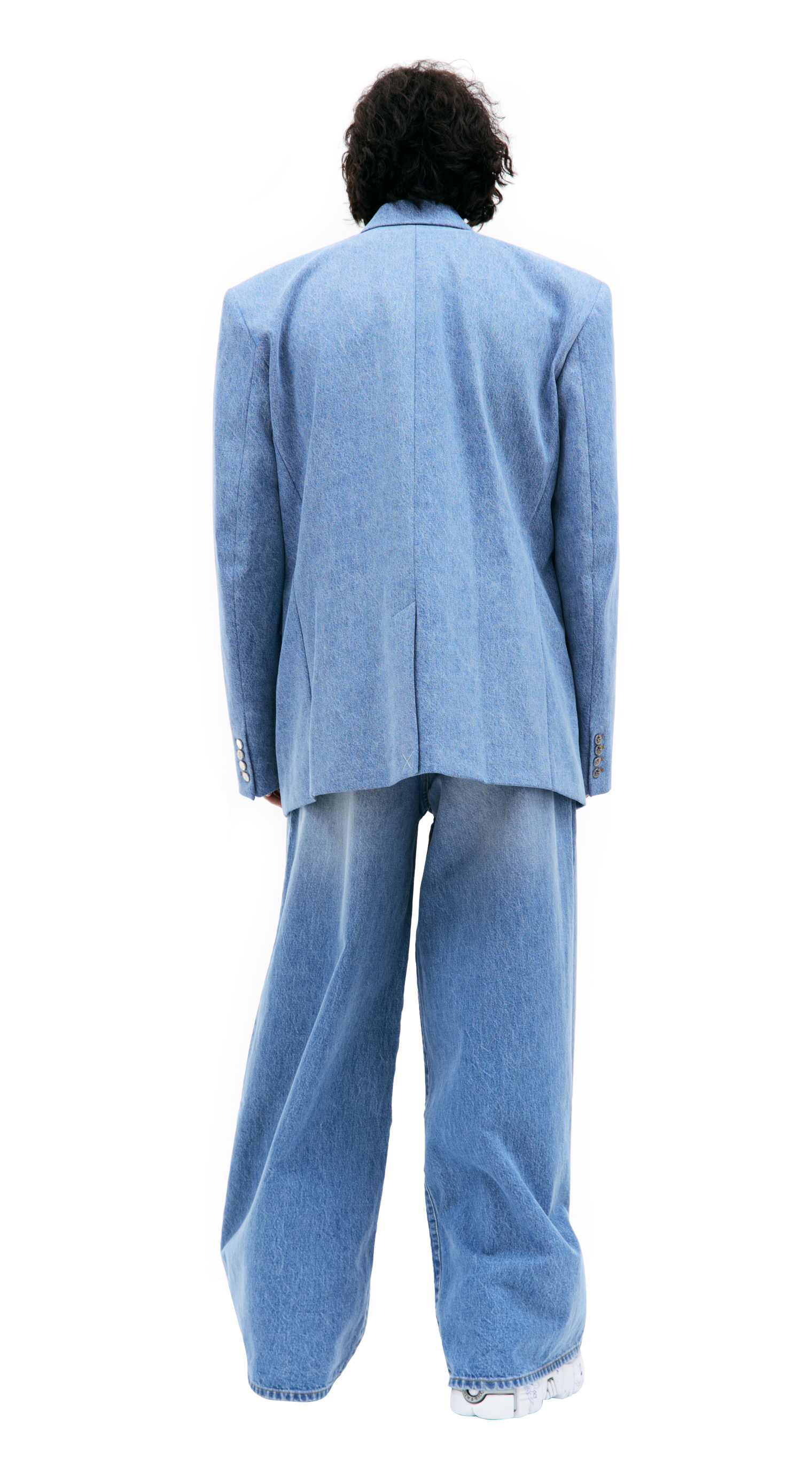 VETEMENTS Оверсайз пиджак из денима