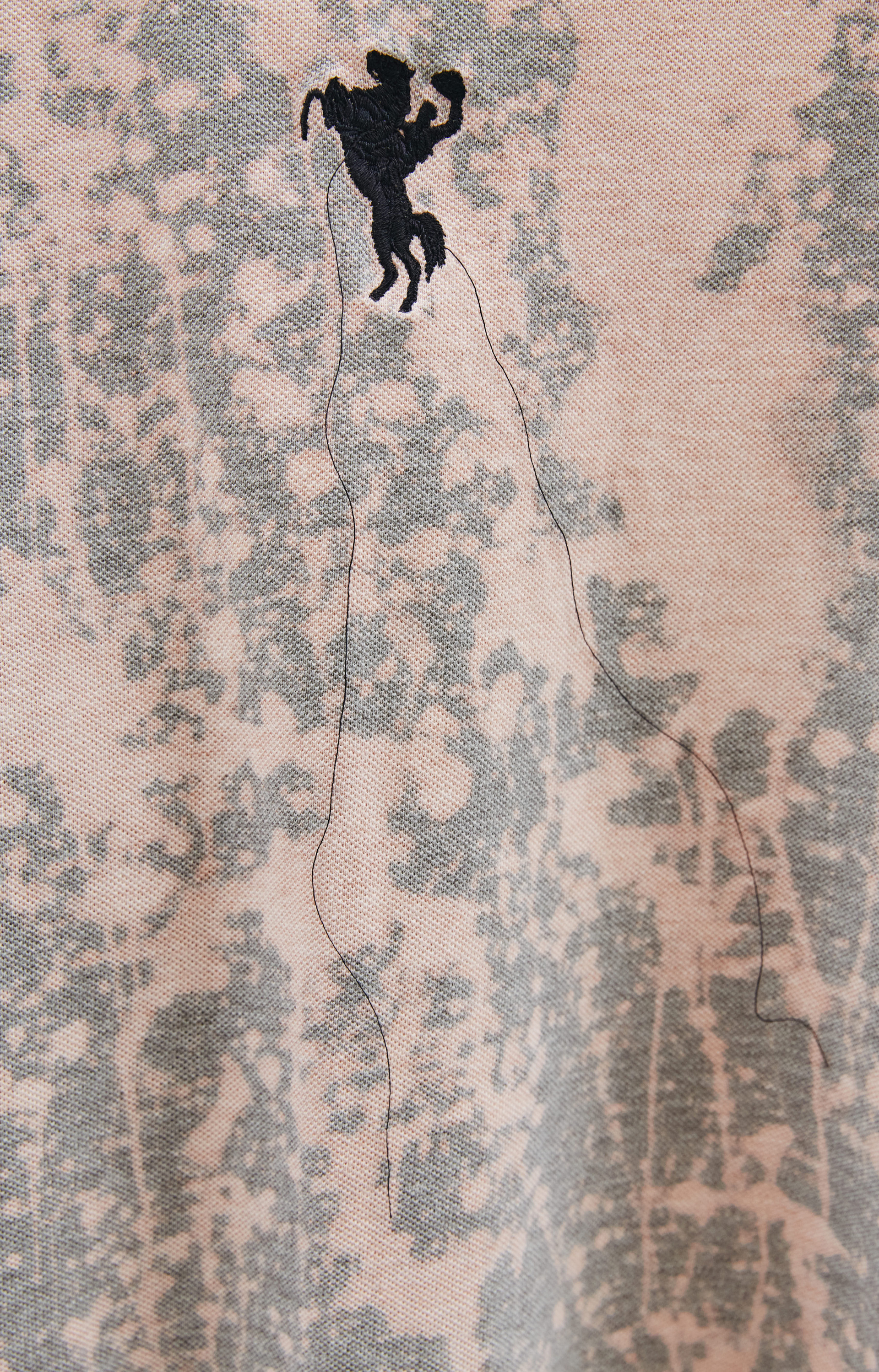 Doublet Отбеленное оверсайз поло