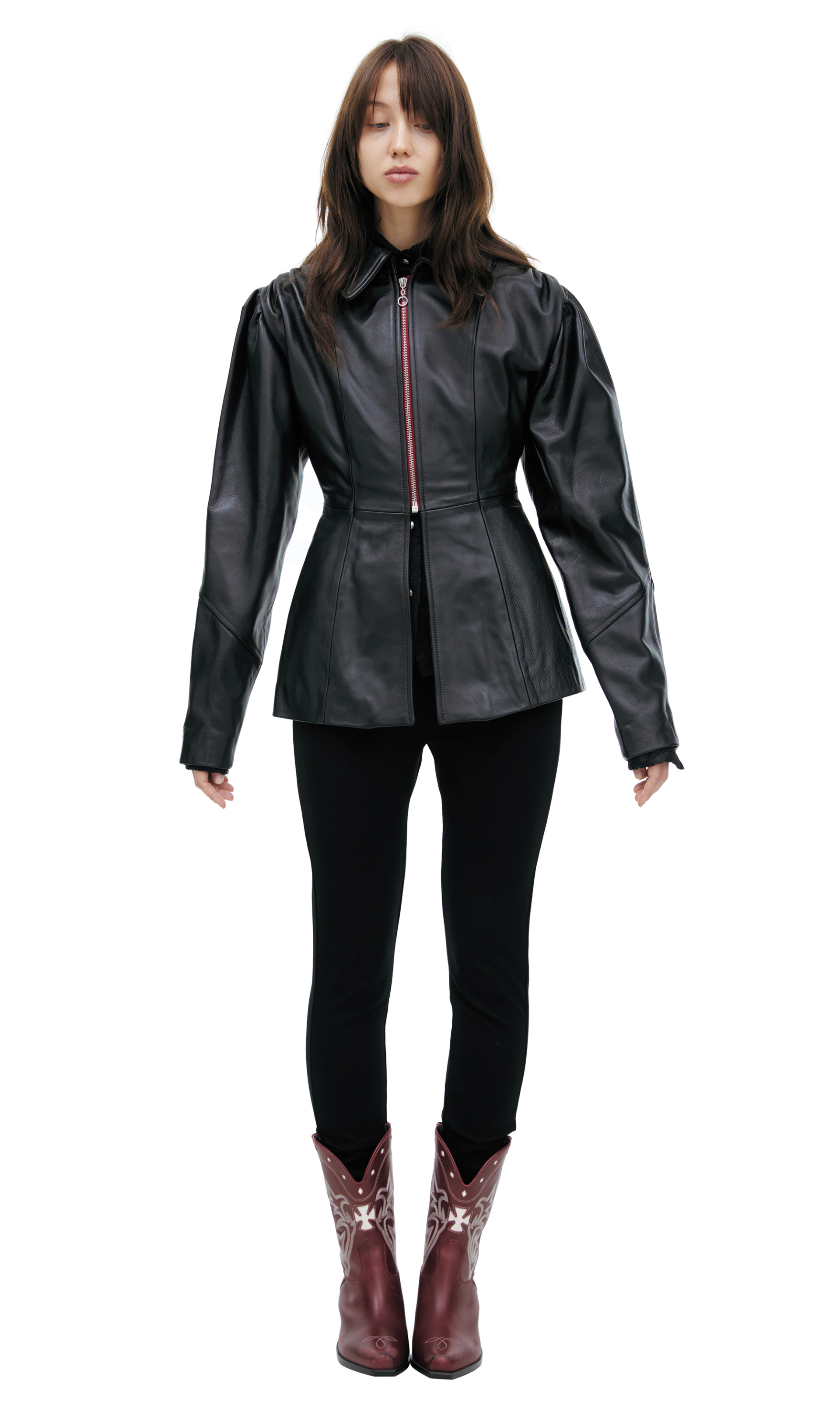 Enfants Riches Déprimés Кожаная куртка на молнии