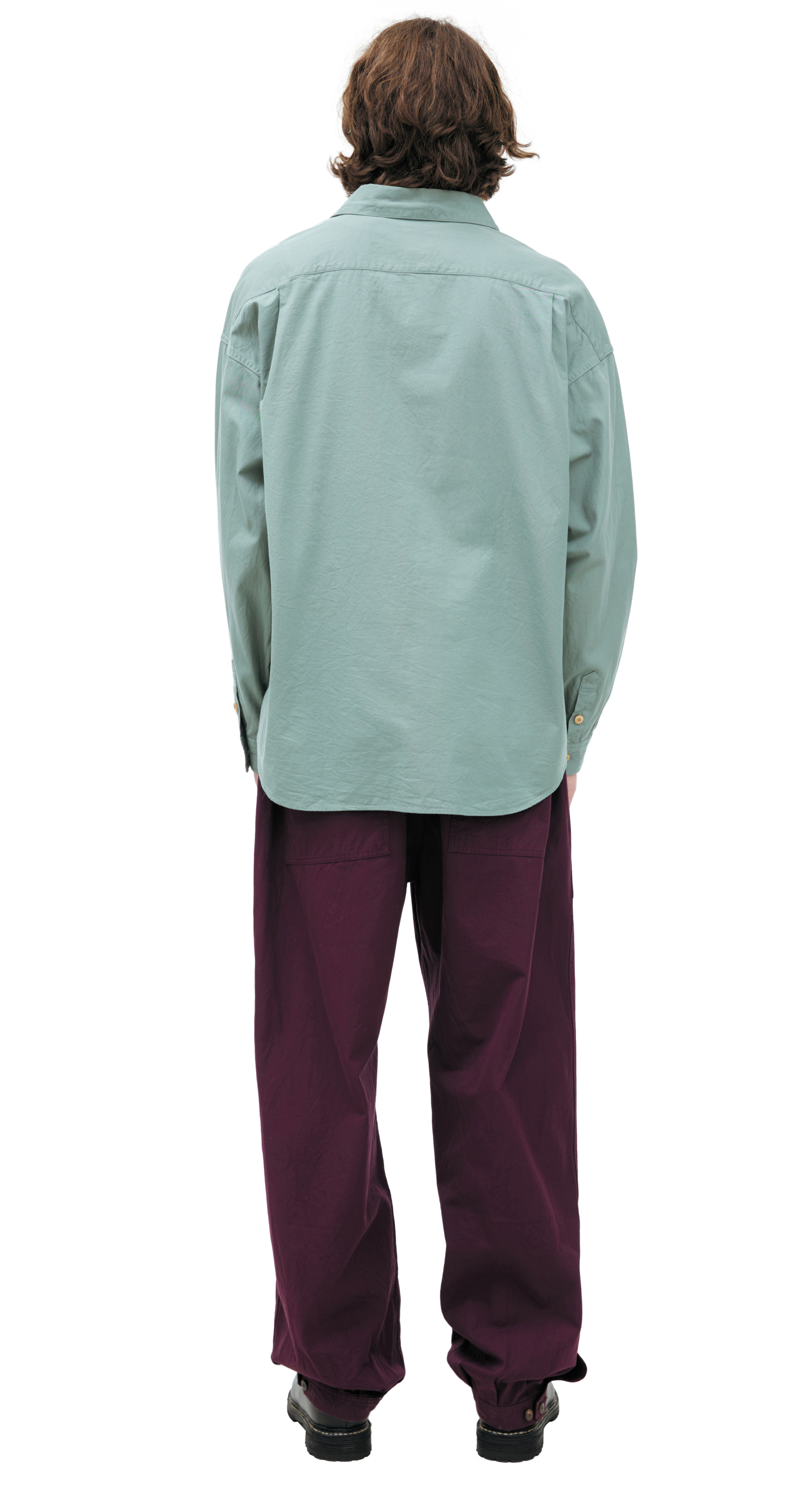 visvim Рубашка с вышитым логотипом