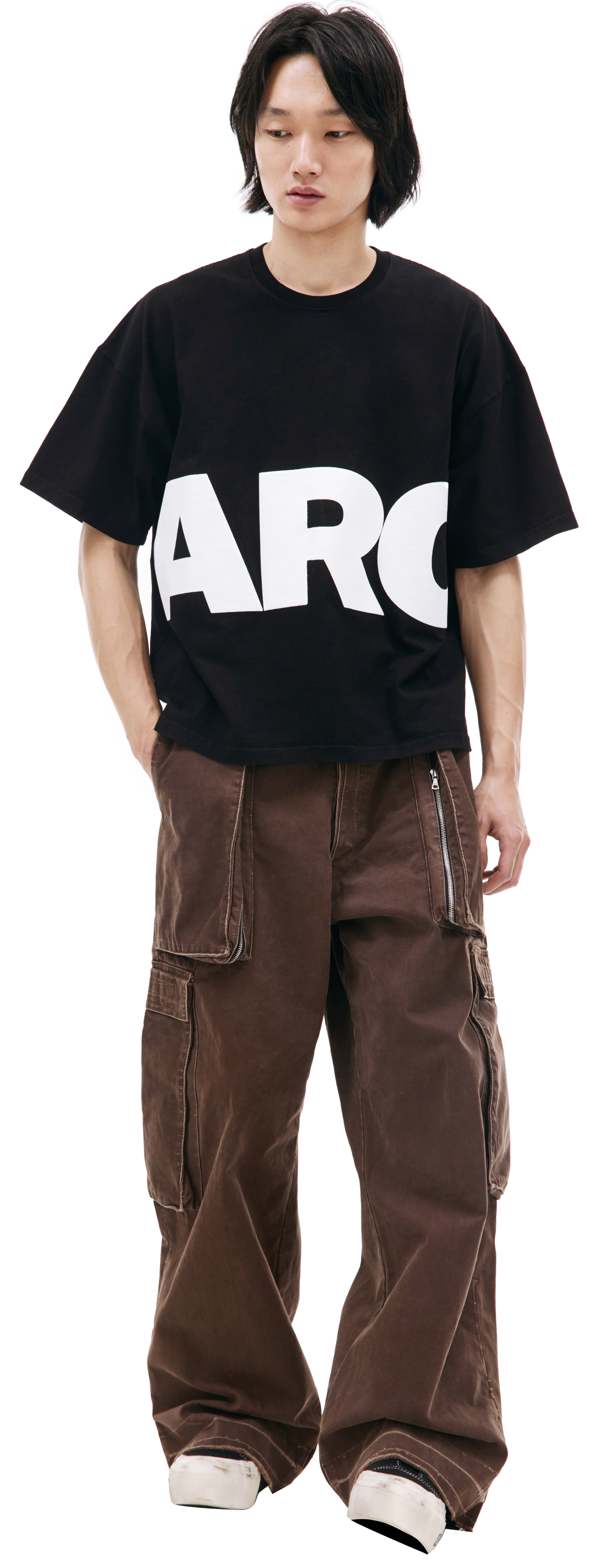 B1ARCHIVE Оверсайз футболка с контрастным логотипом