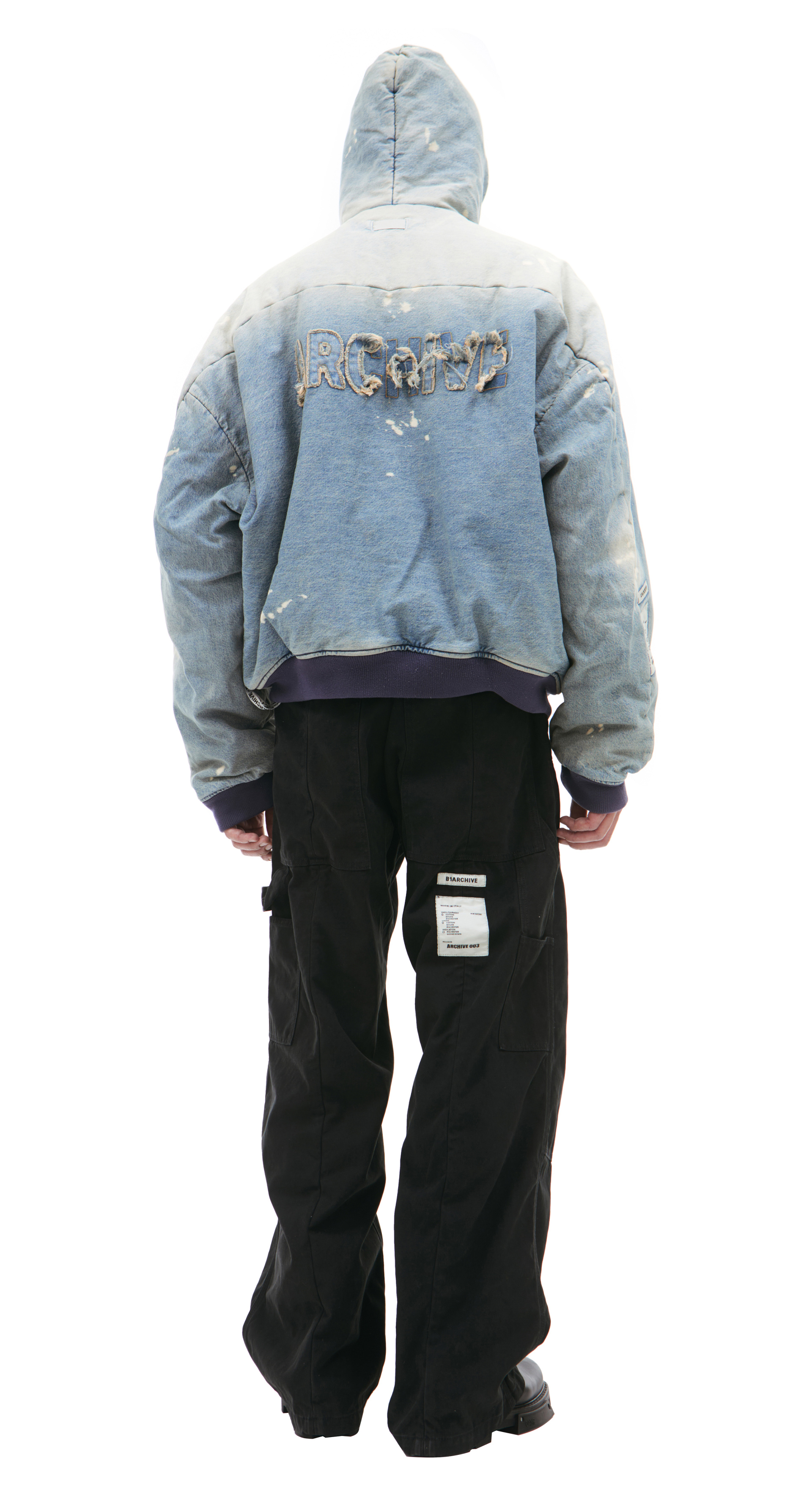 B1ARCHIVE Джинсовая куртка с капюшоном