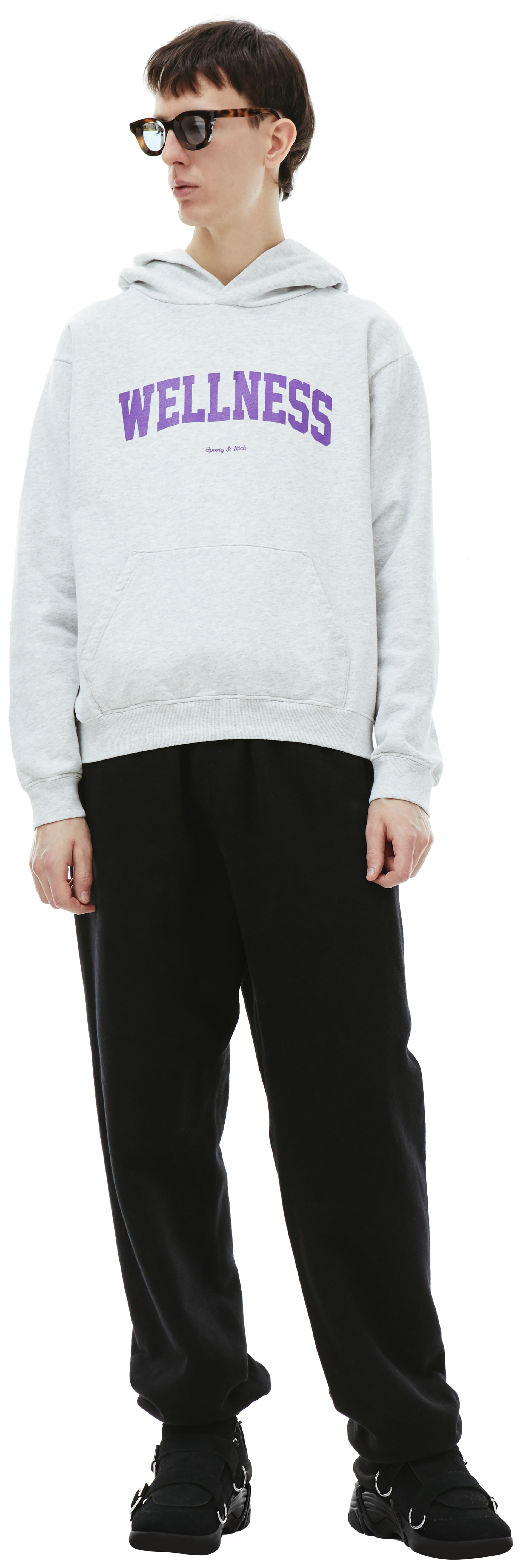 SPORTY & RICH Худи с принтом Wellness