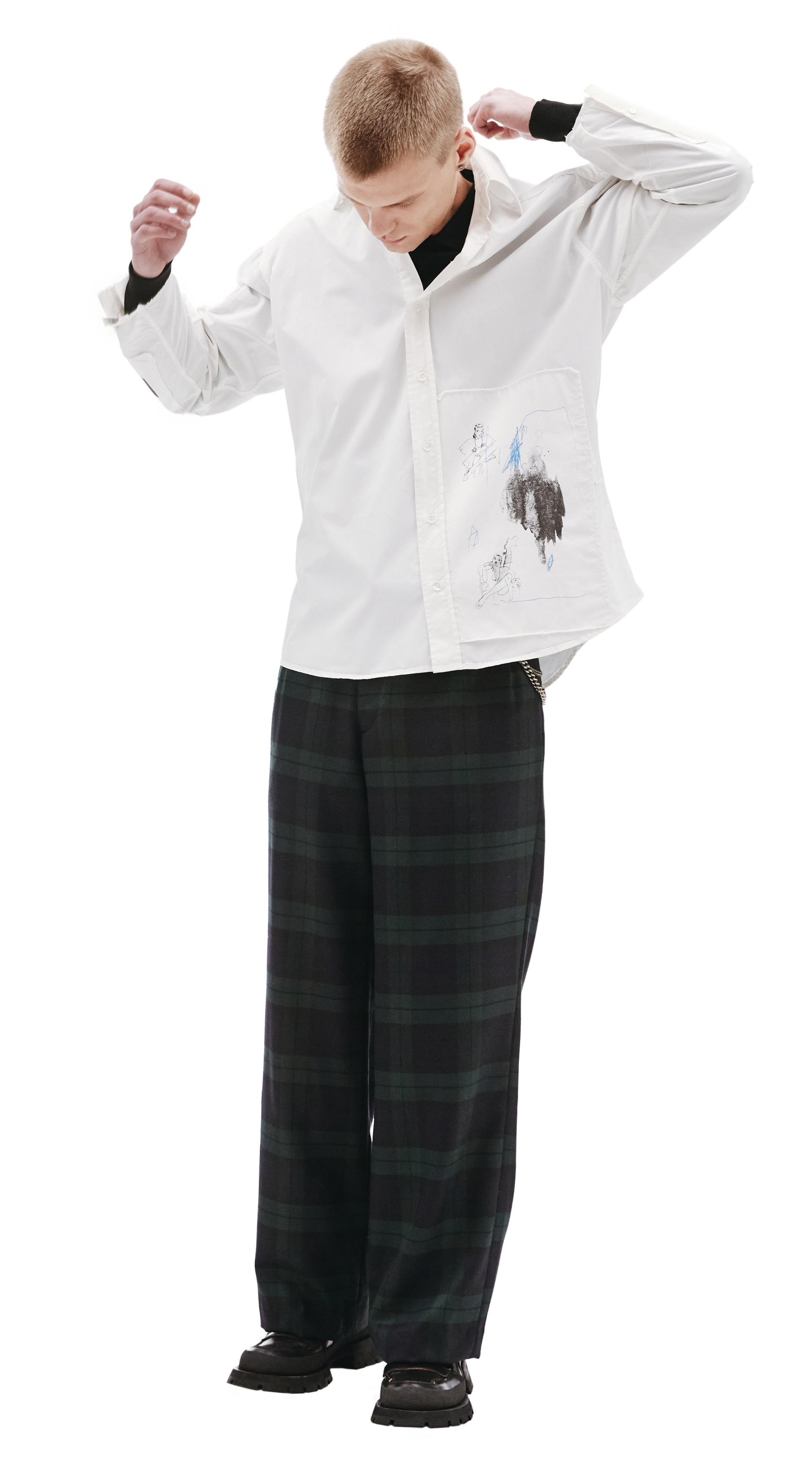 Enfants Riches Déprimés Рубашка с патчами ERD X SV