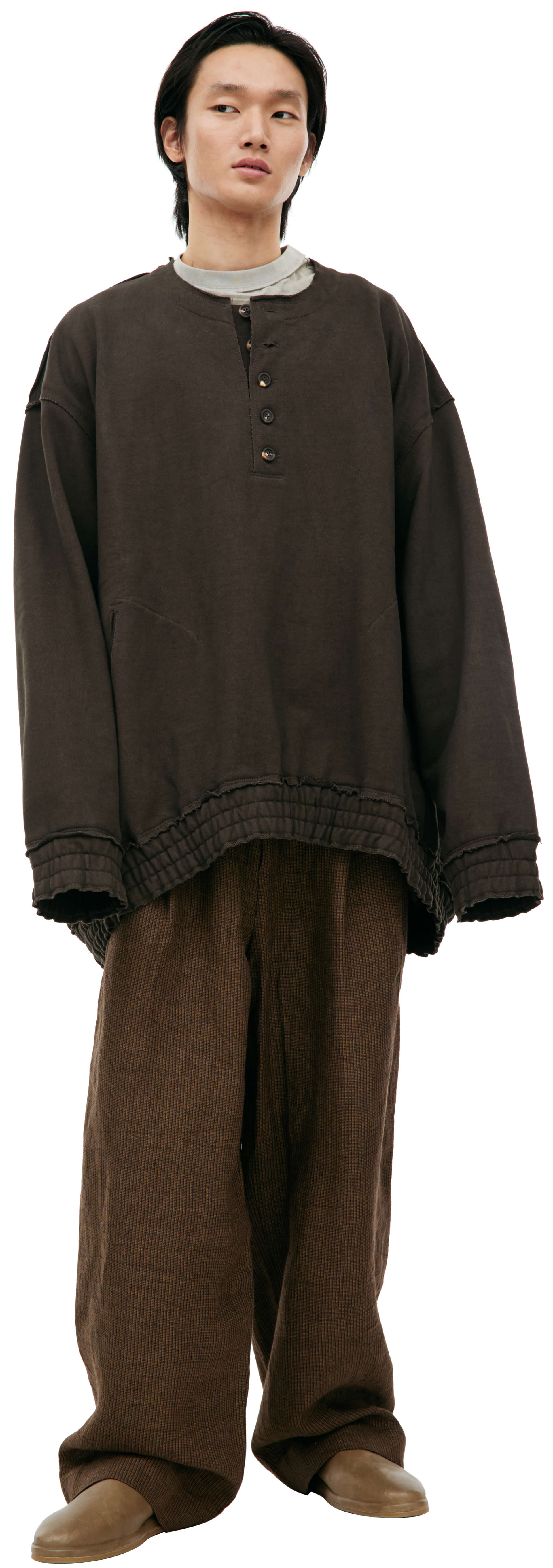 Ziggy Chen Свитшот с пуговицами