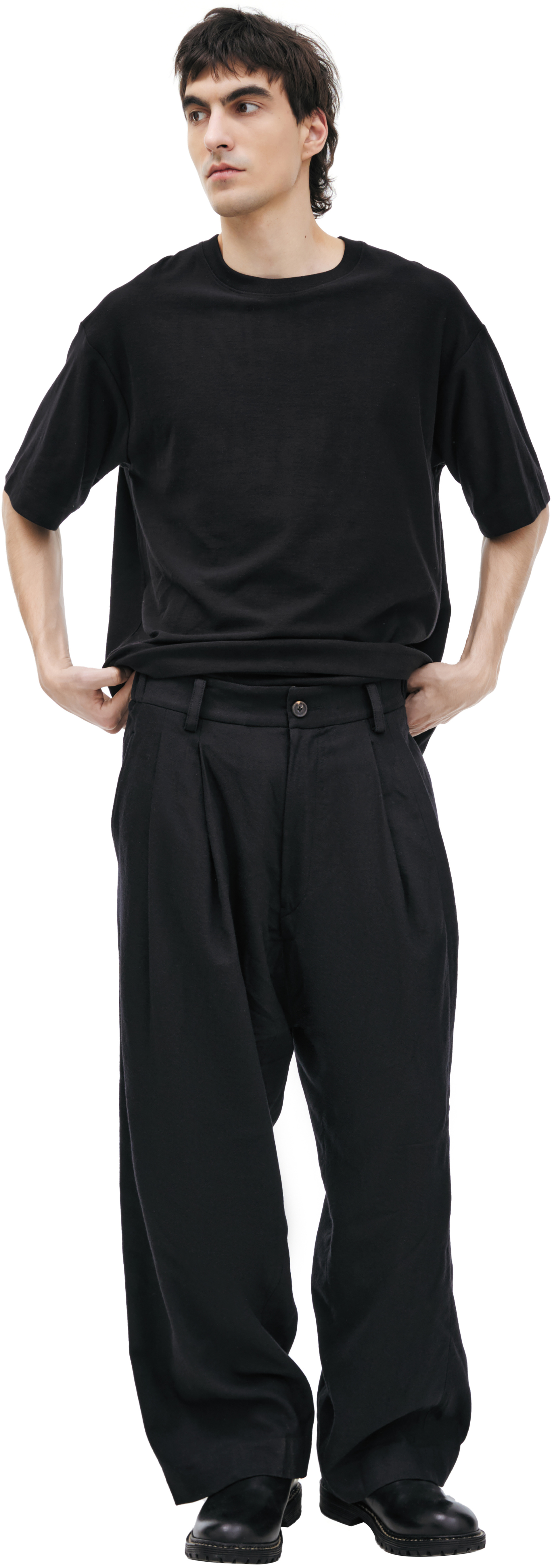 Ziggy Chen Брюки из шерсти с защипами