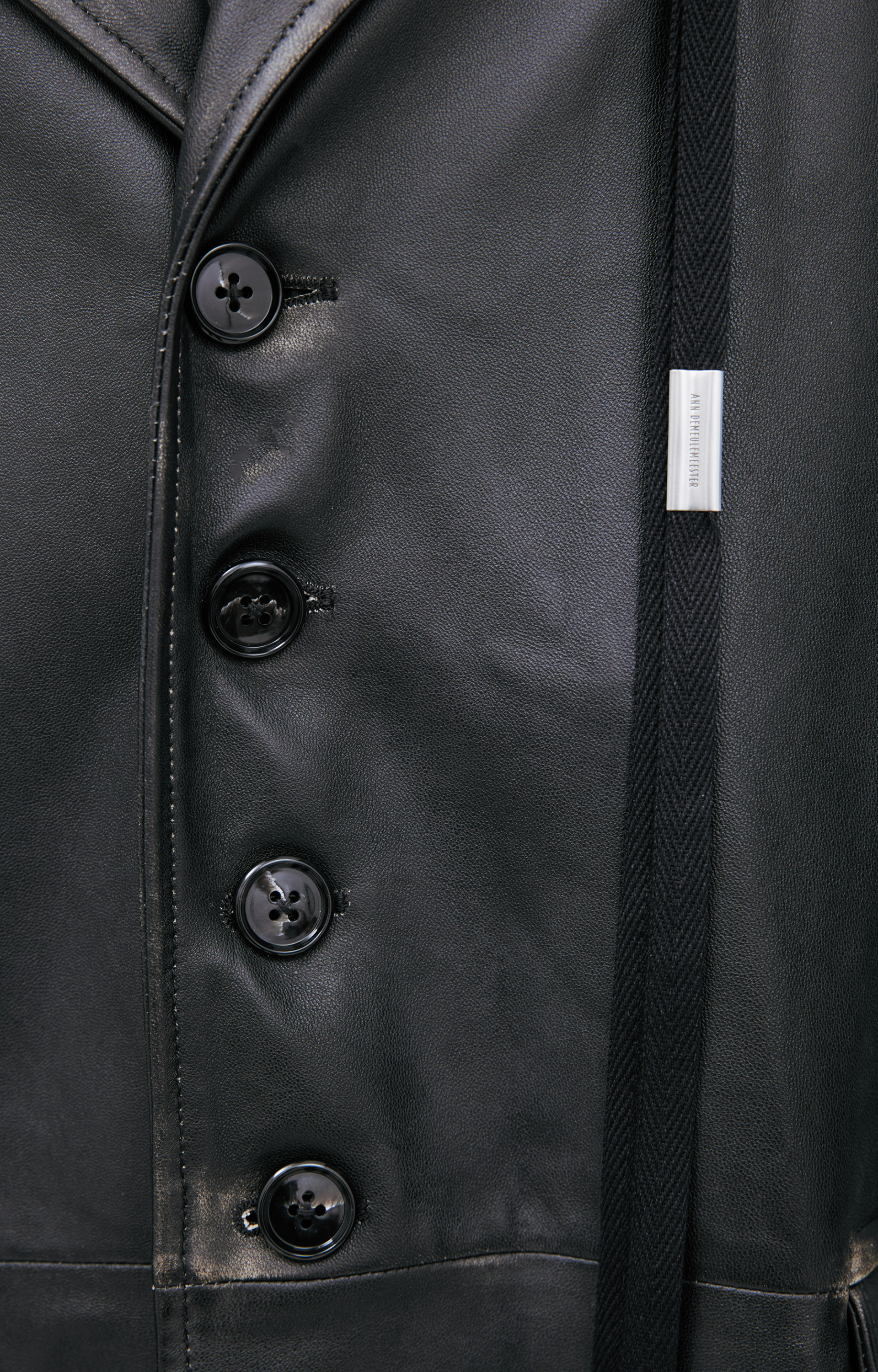 Ann Demeulemeester Кожаное пальто AILO