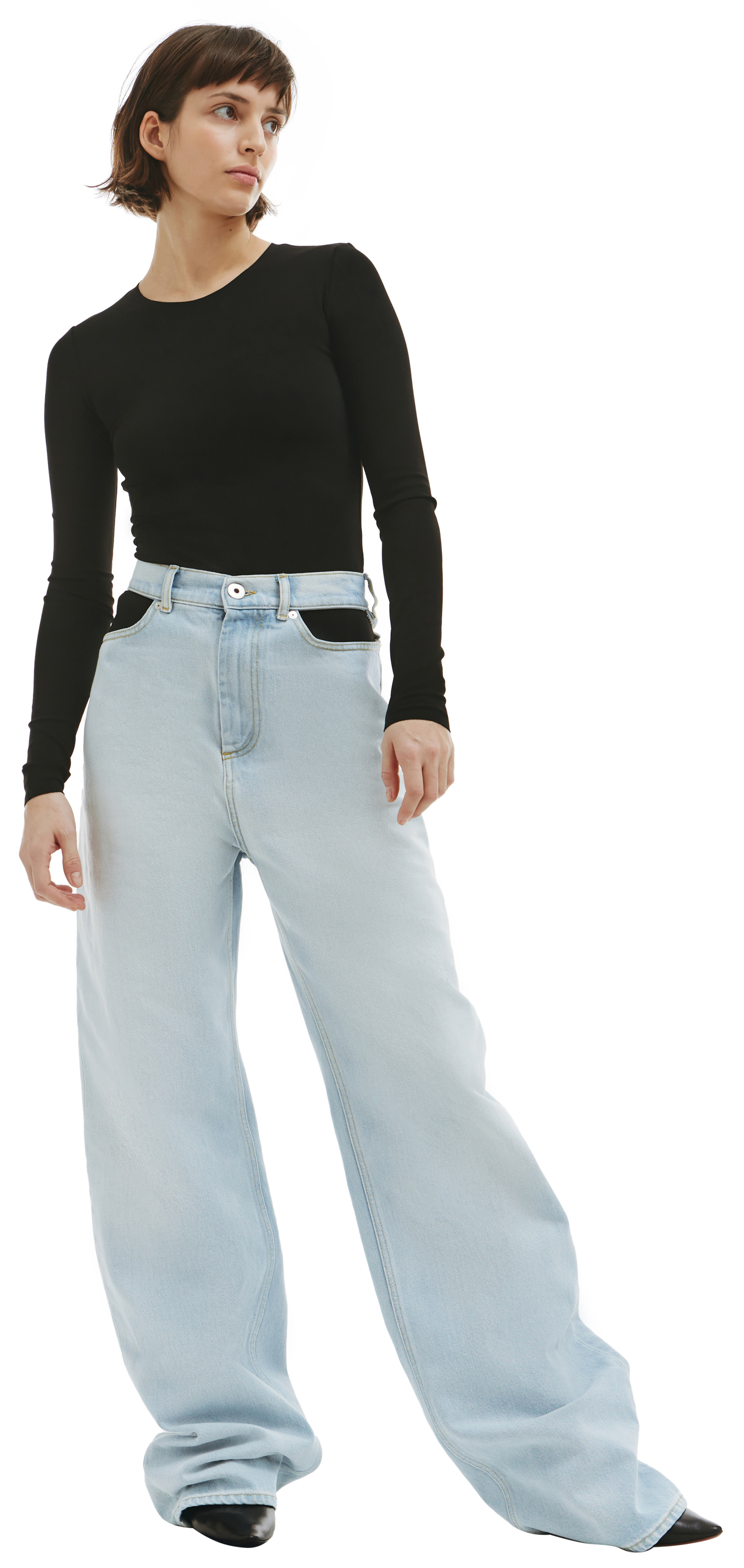 Maison Margiela Широкие джинсы