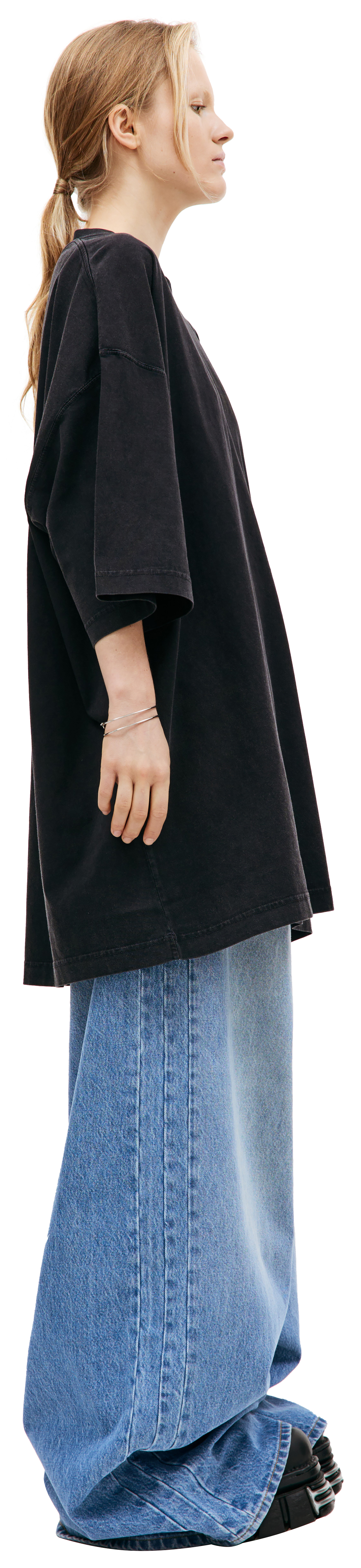 VETEMENTS Оверсайз футболка в принтом