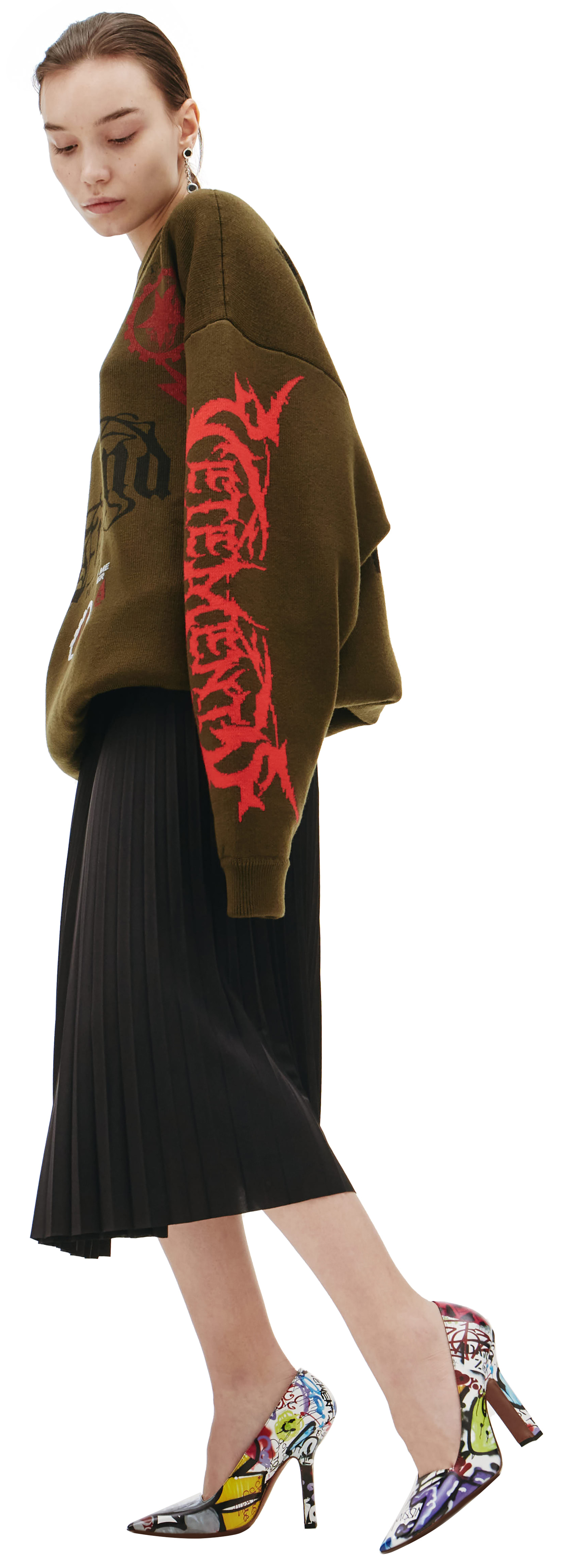 VETEMENTS Шерстяной свитер Maybe metall