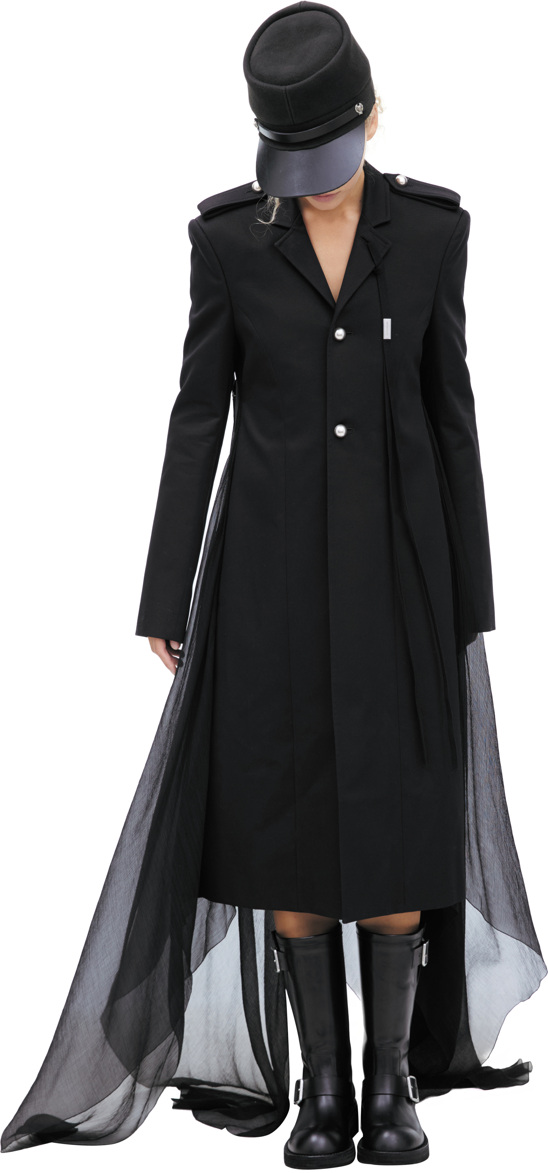 Ann Demeulemeester Асимметричное пальто