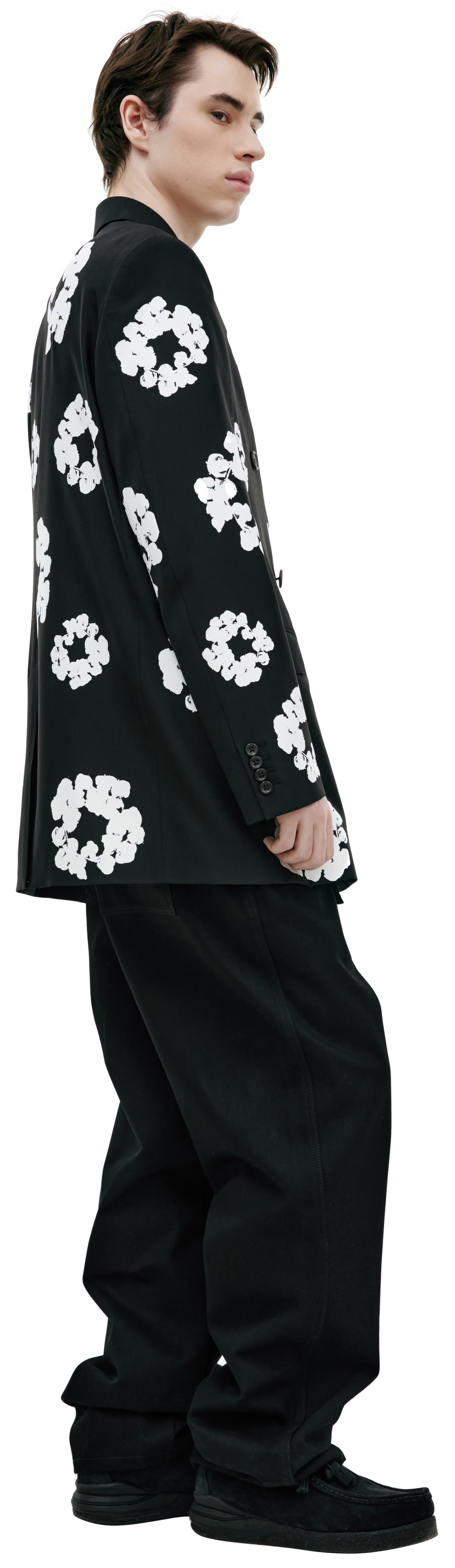 Saint Mxxxxxx Двубортный жакет с монопринтом