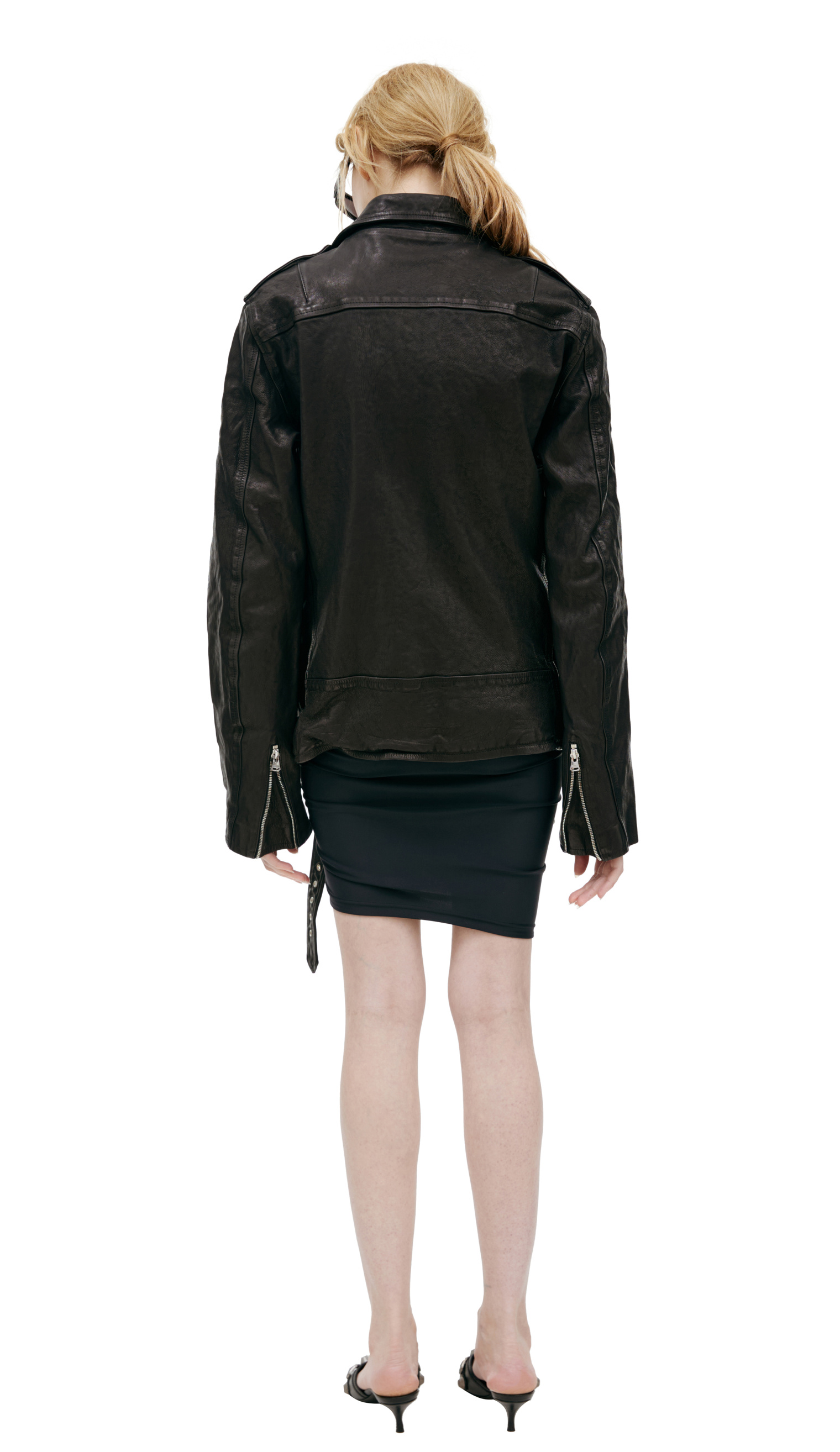 Yohji Yamamoto Кожаная куртка Yohji Yamamoto X BACKLASH