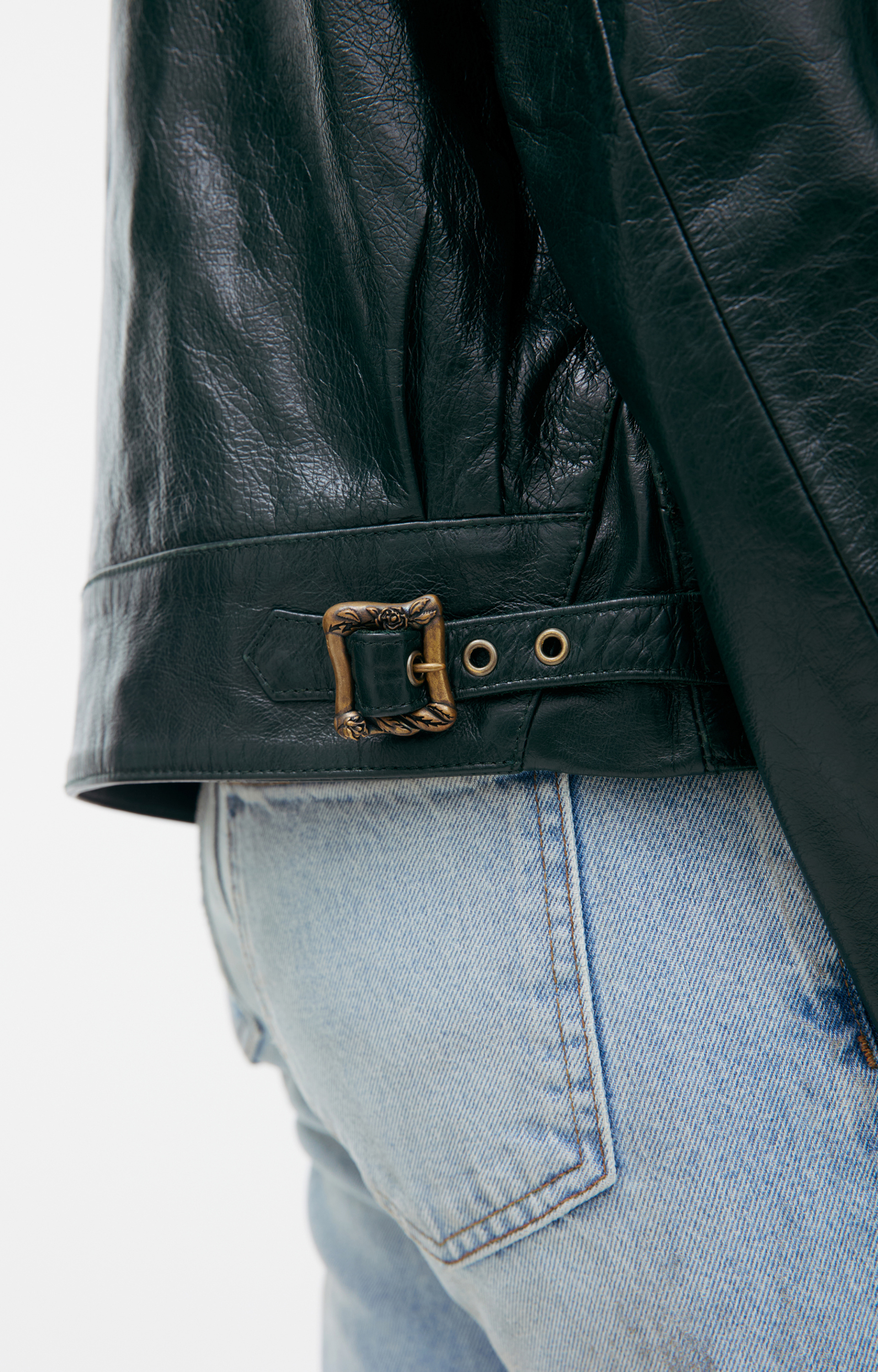 Enfants Riches Déprimés Кожаная куртка на молнии