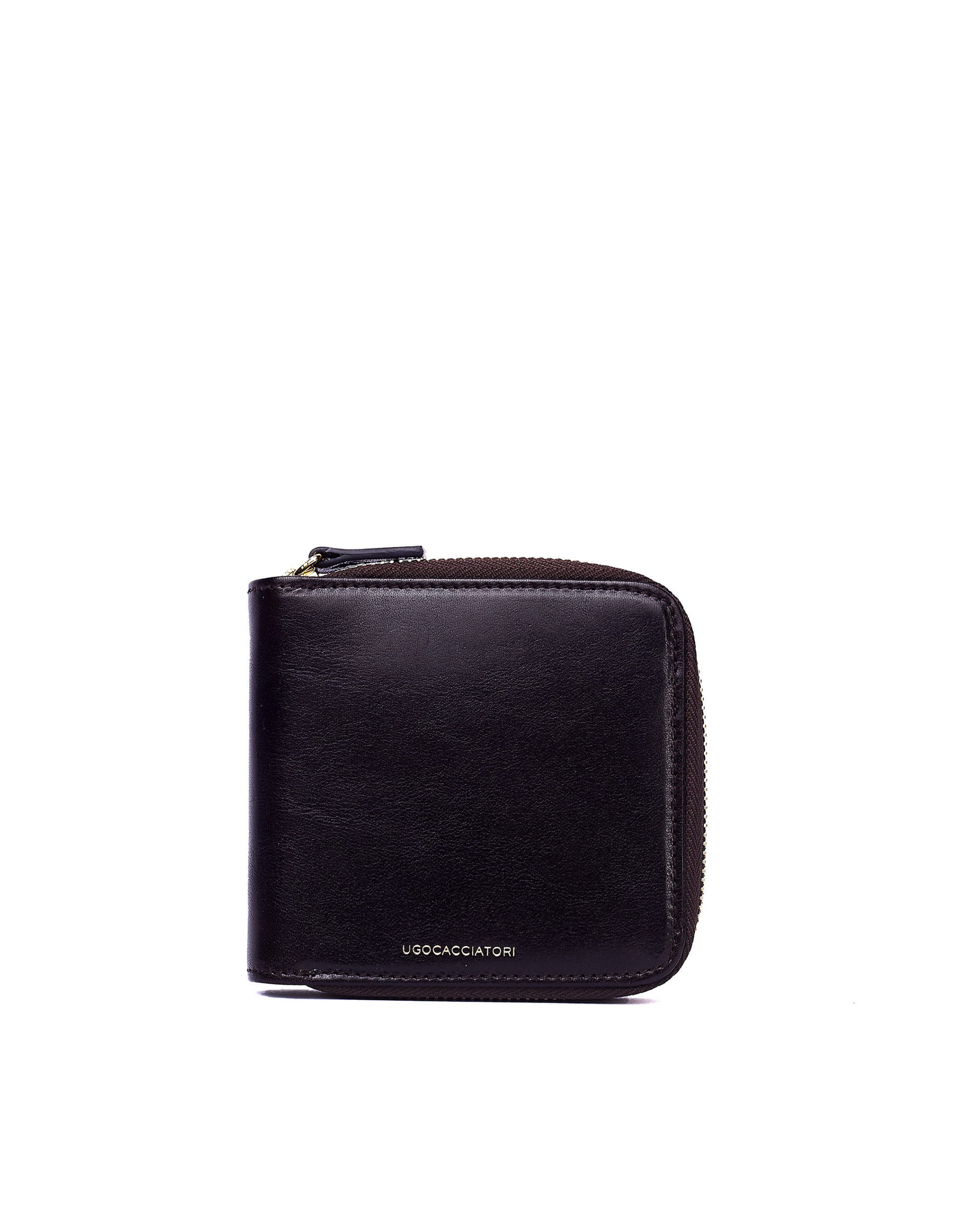 Ugo Cacciatori Темно-коричневый кошелек на молнии