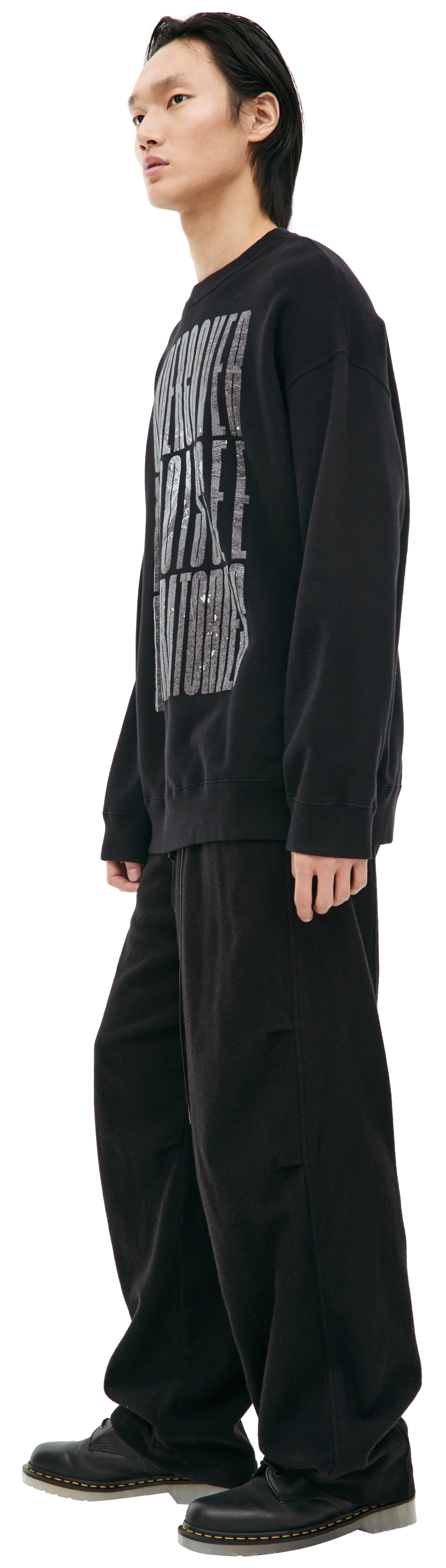 Undercover Черный свитшот с принтом