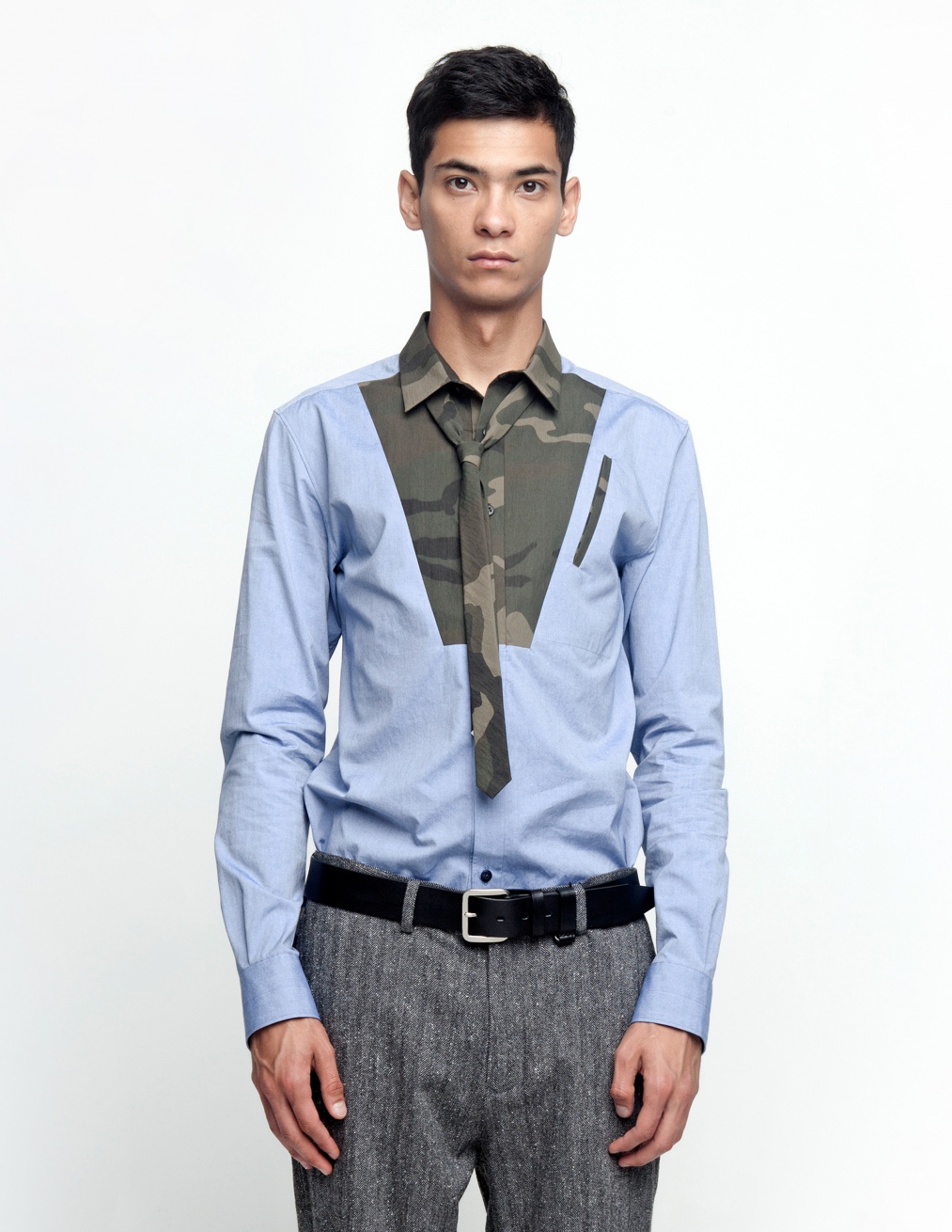 Yoshio Kubo Рубашка с галстуком