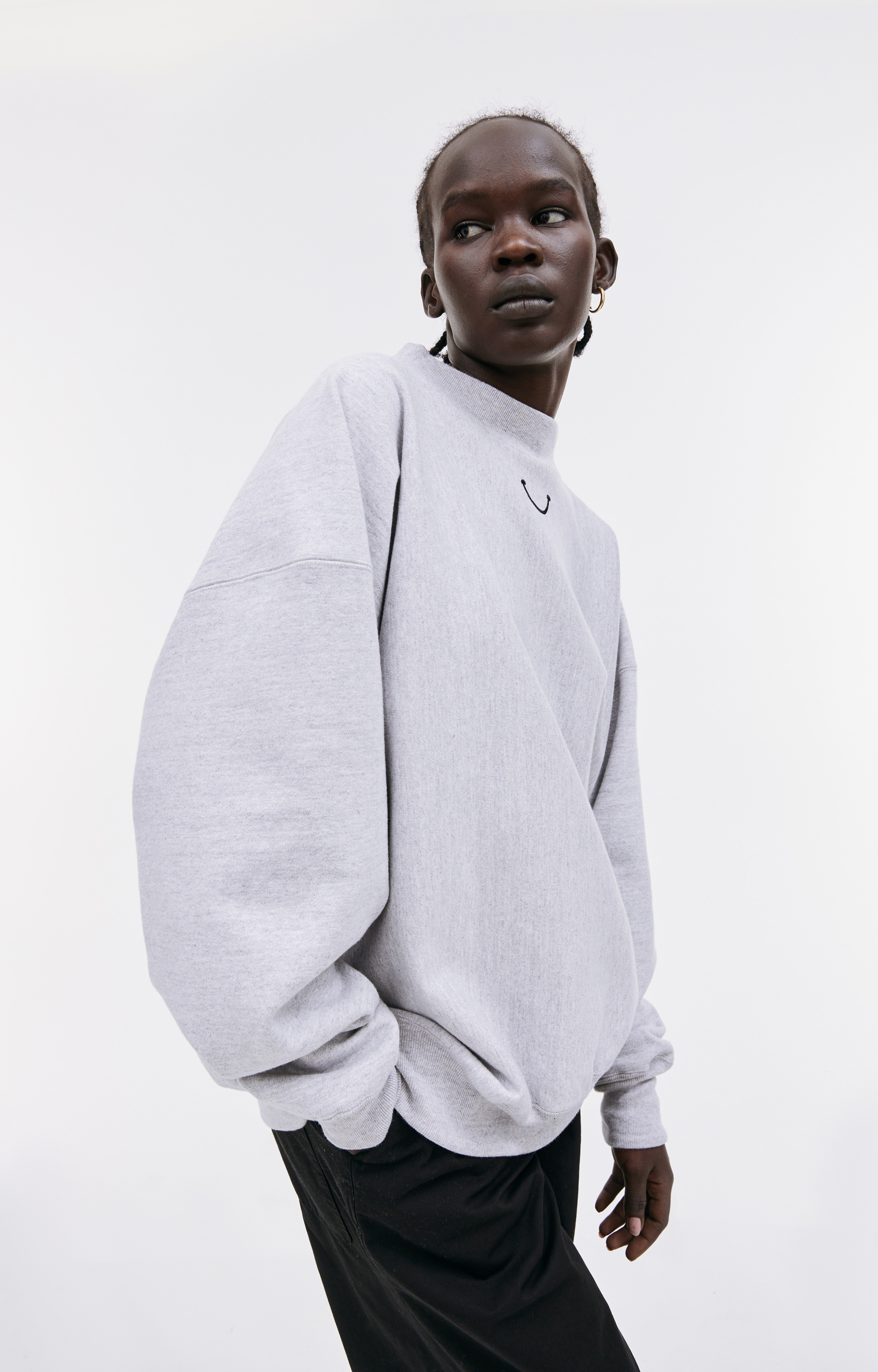 Readymade Серый свитшот с логотипом