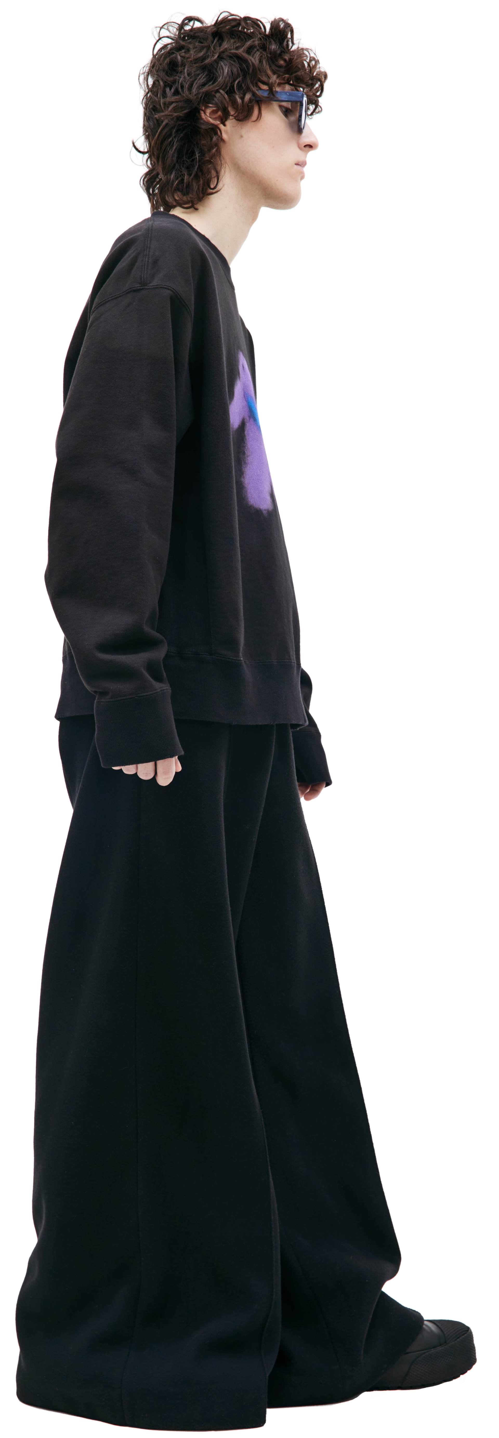 Maison Mihara Yasuhiro Хлопковый свитшот с принтом Bear