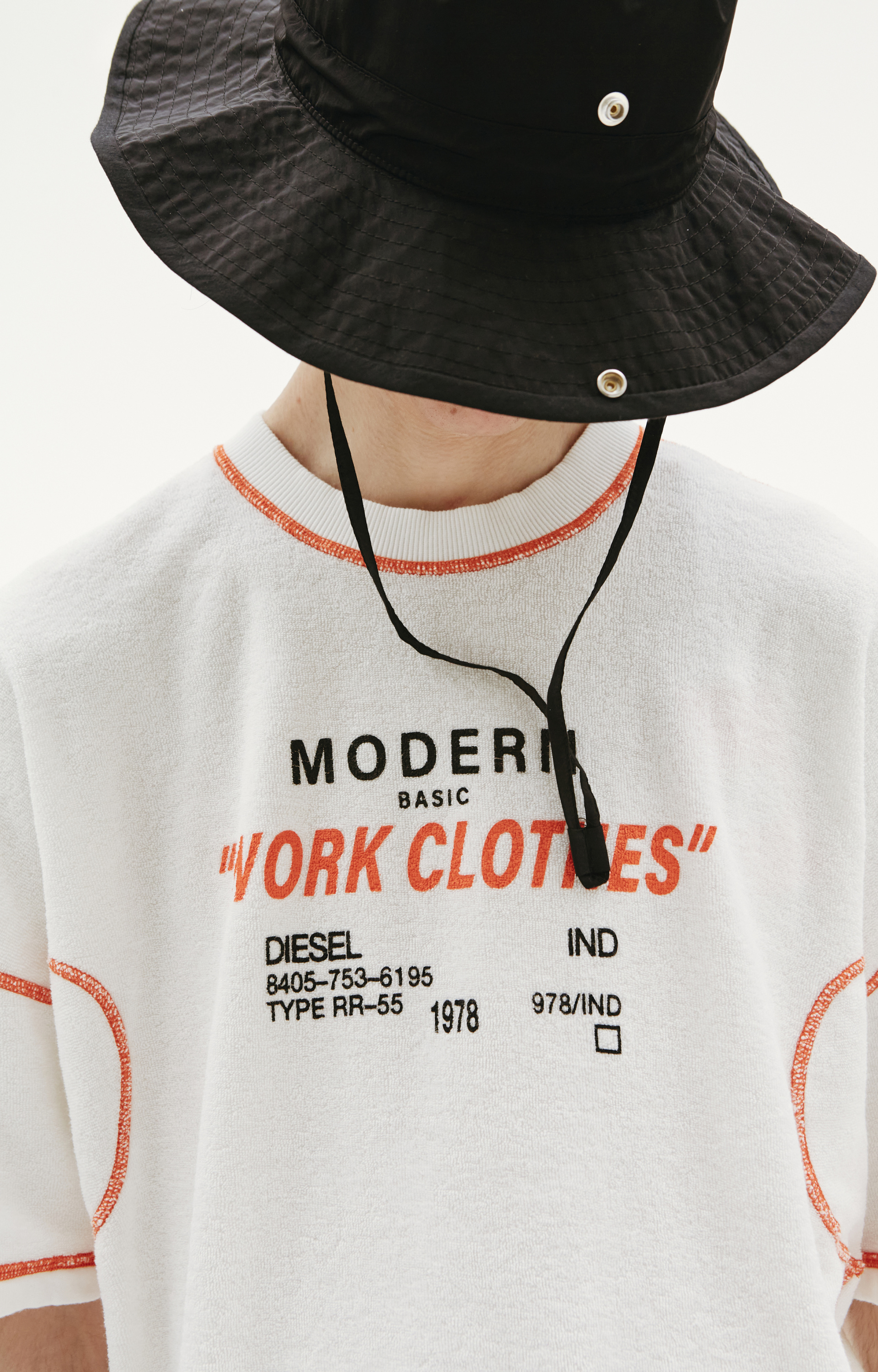 Diesel Махровая футболка с принтом