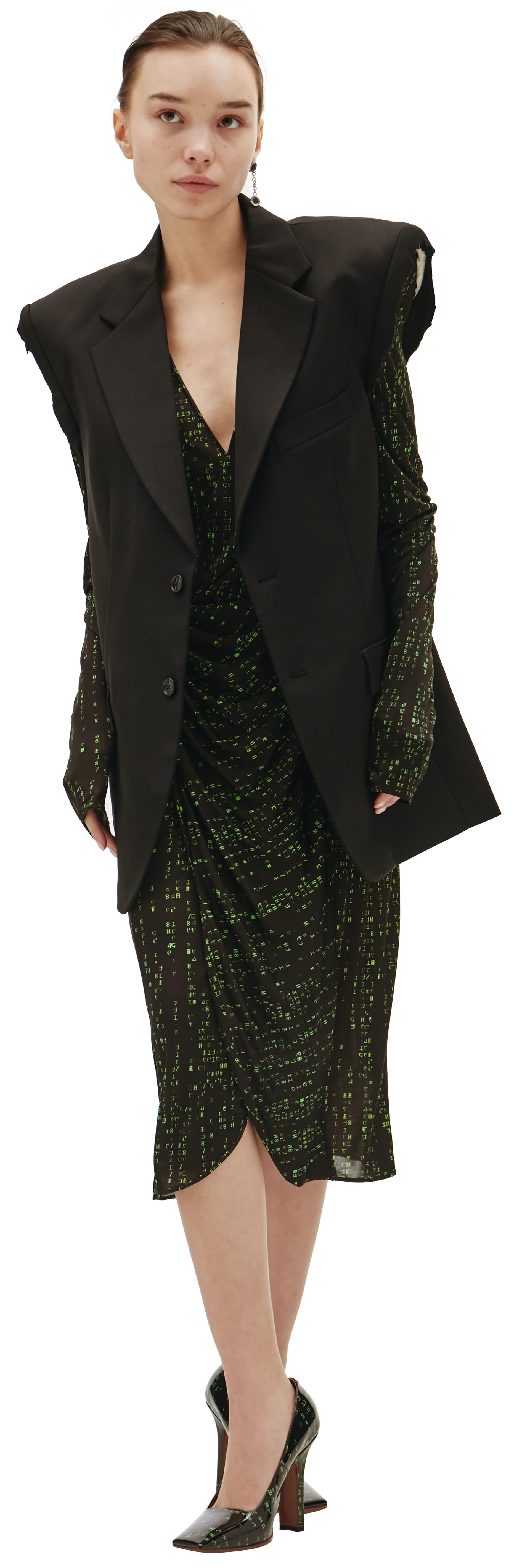 VETEMENTS Оверсайз пиджак без рукавов