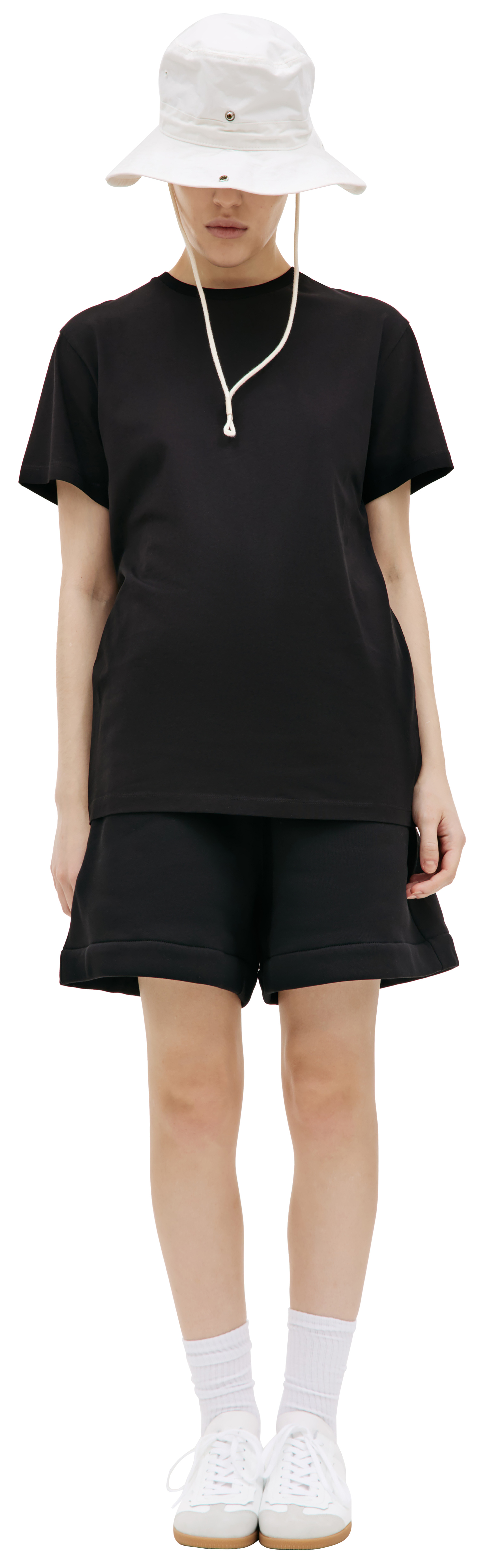 Jil Sander Черная базовая футболка