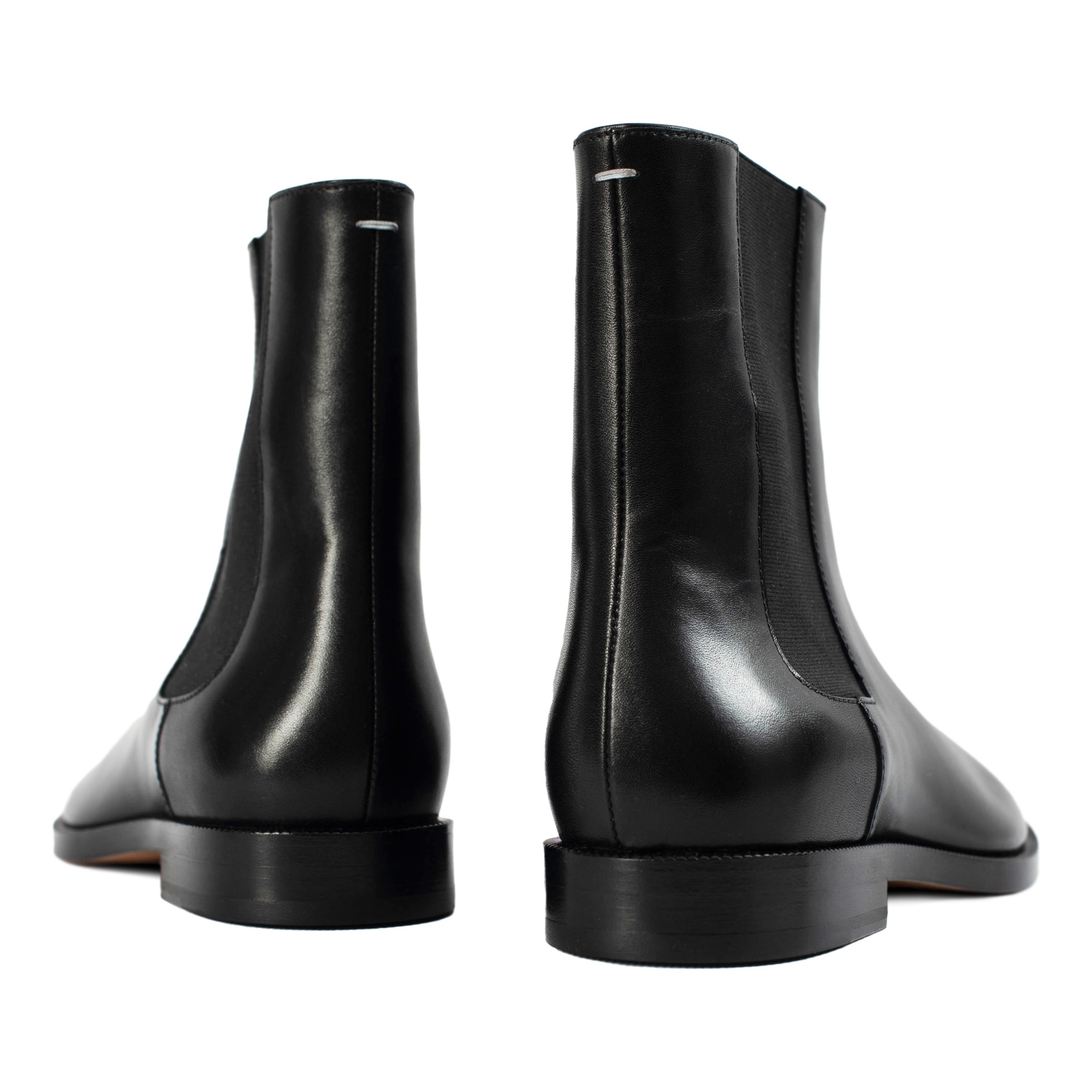 Maison Margiela Черные кожаные челси Tabi