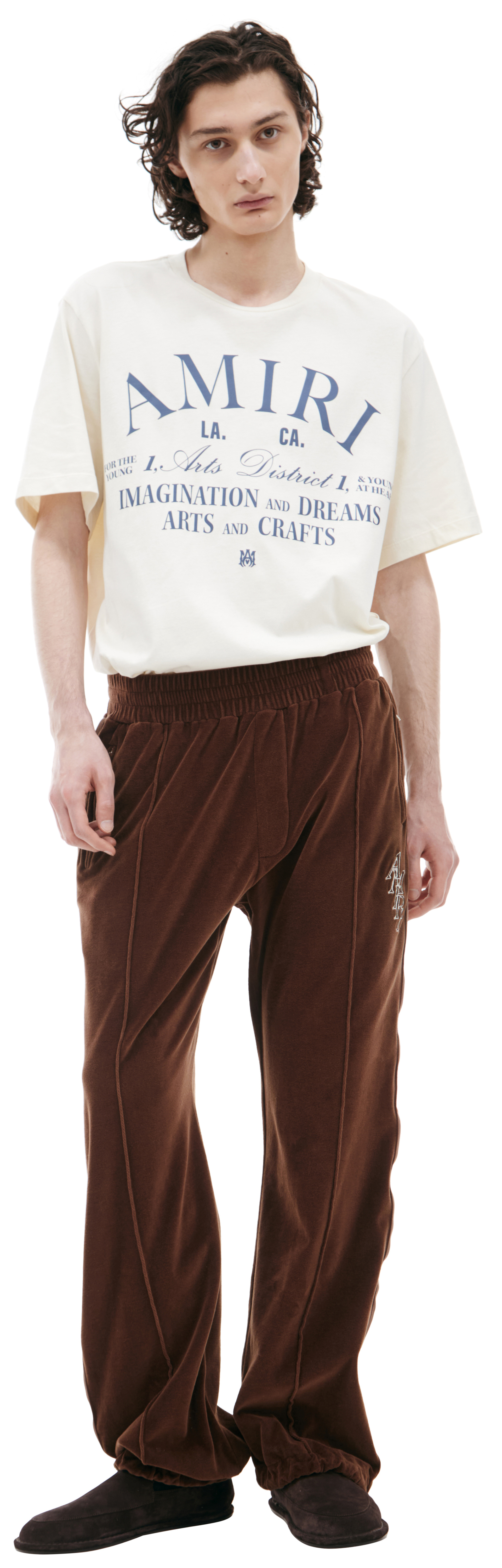 AMIRI Велюровые брюки с логотипом