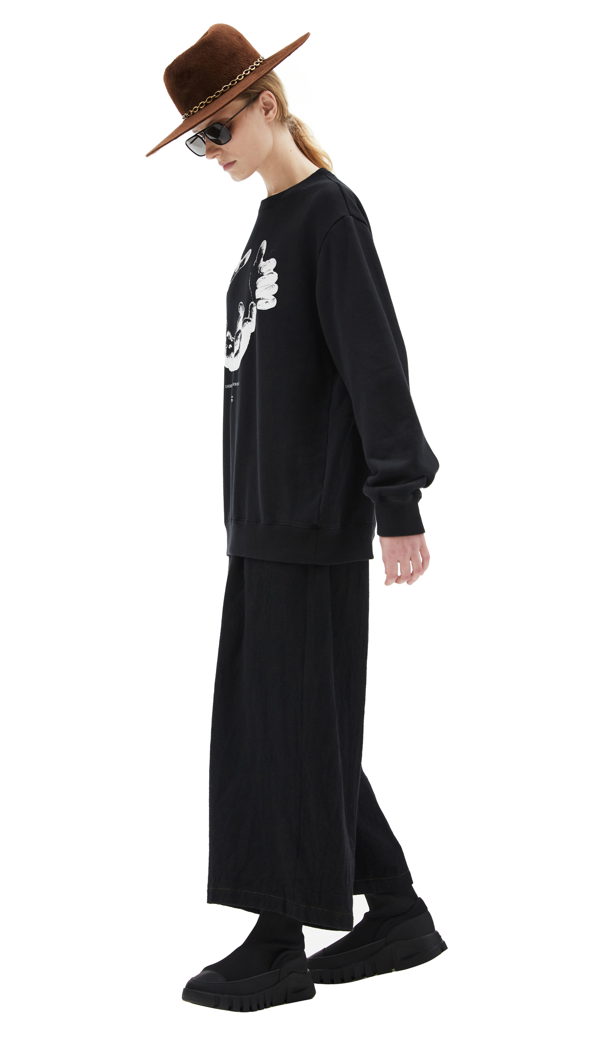 Undercover Коричневая шляпа с широкими полями