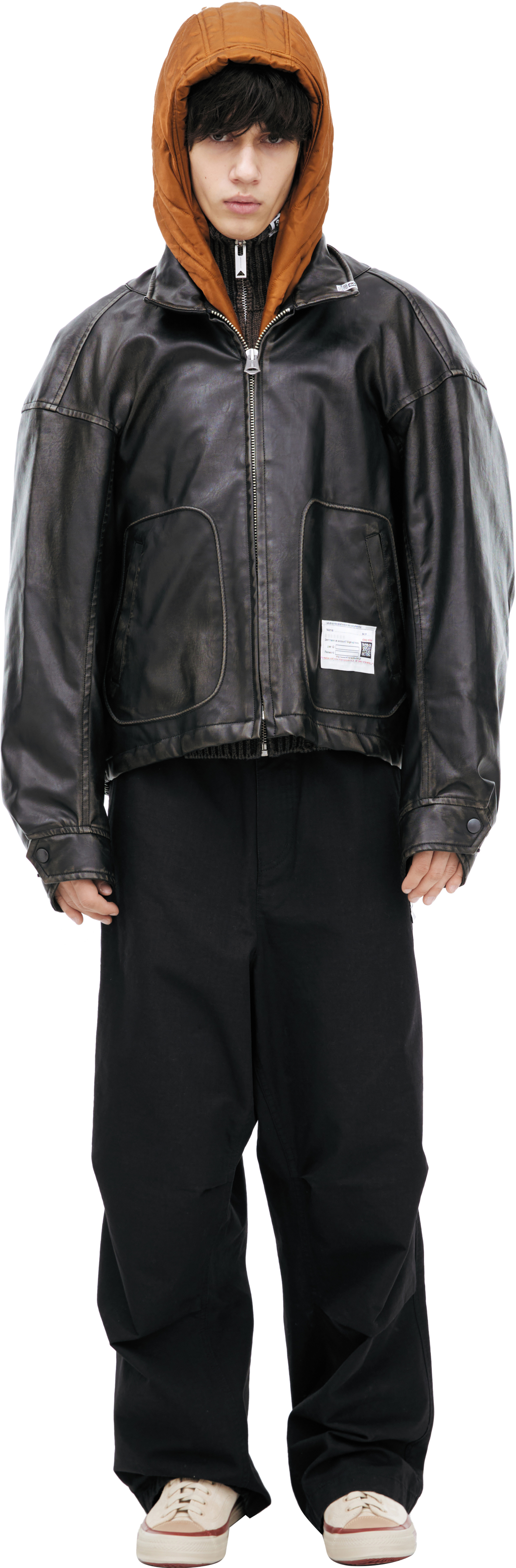 Maison Mihara Yasuhiro Куртка с вшитым капюшоном