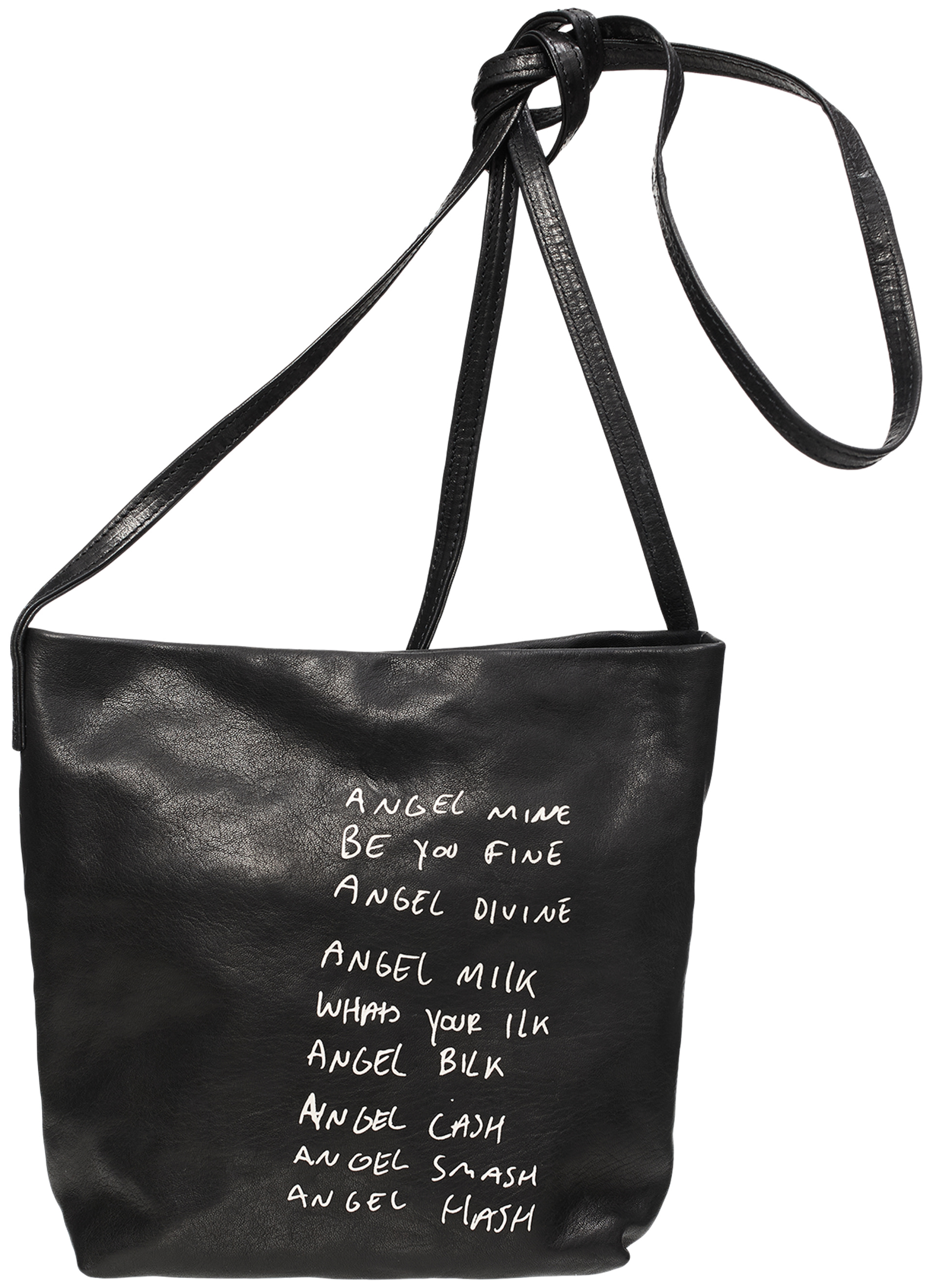 Ann Demeulemeester Черная сумка из кожи