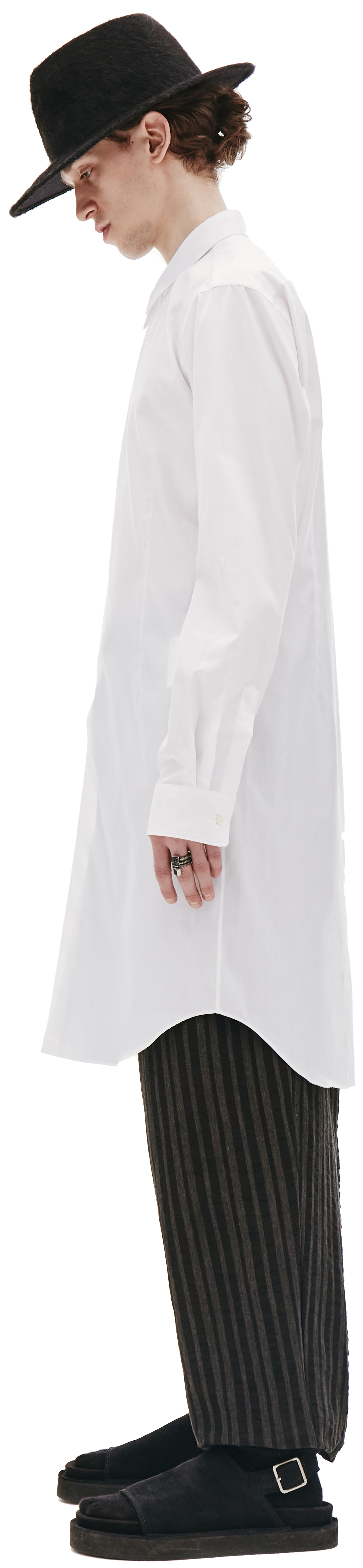 Comme des Garcons Homme plus Белая хлопковая футболка