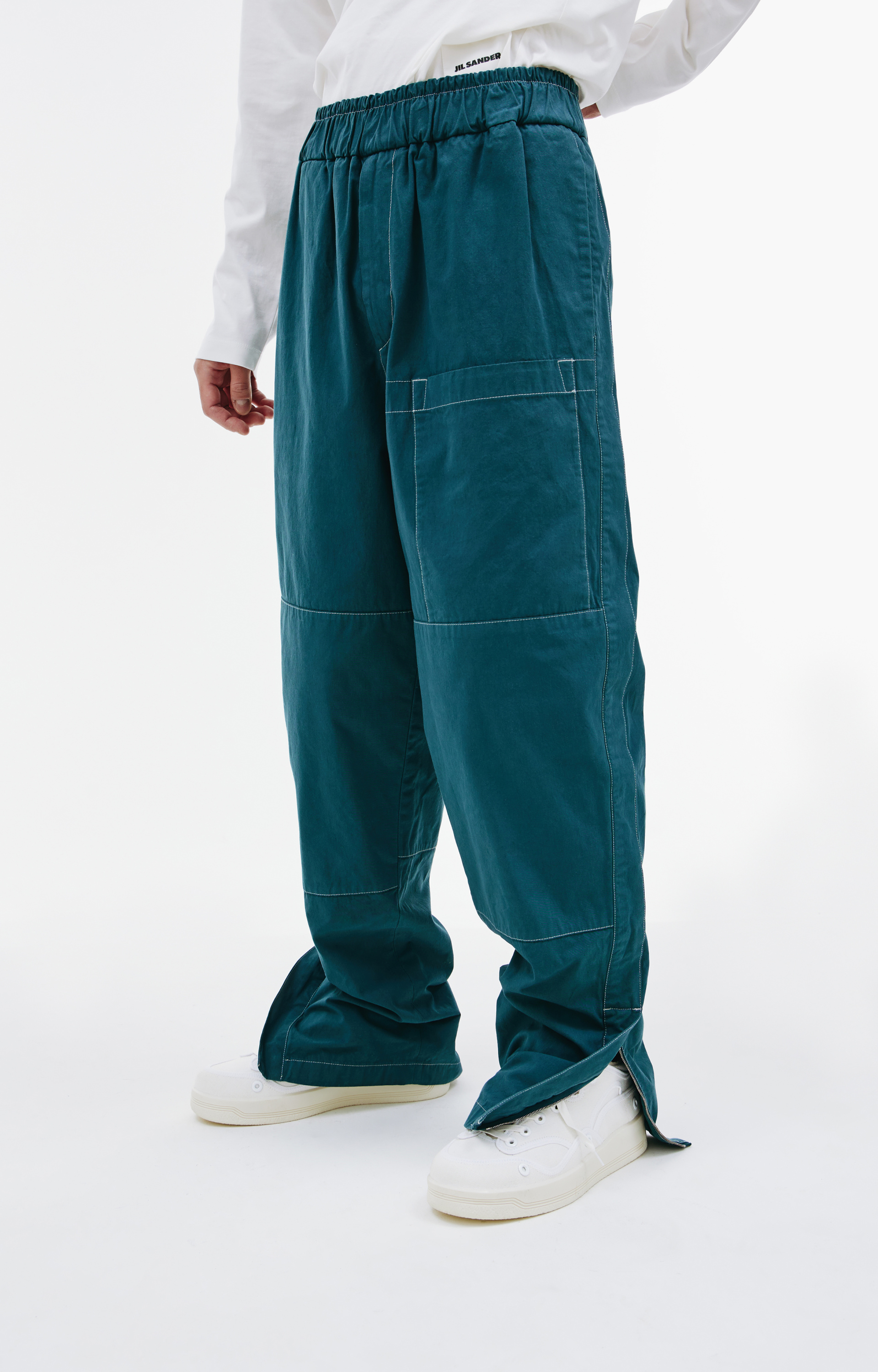 Jil Sander Брюки с контрастными швами