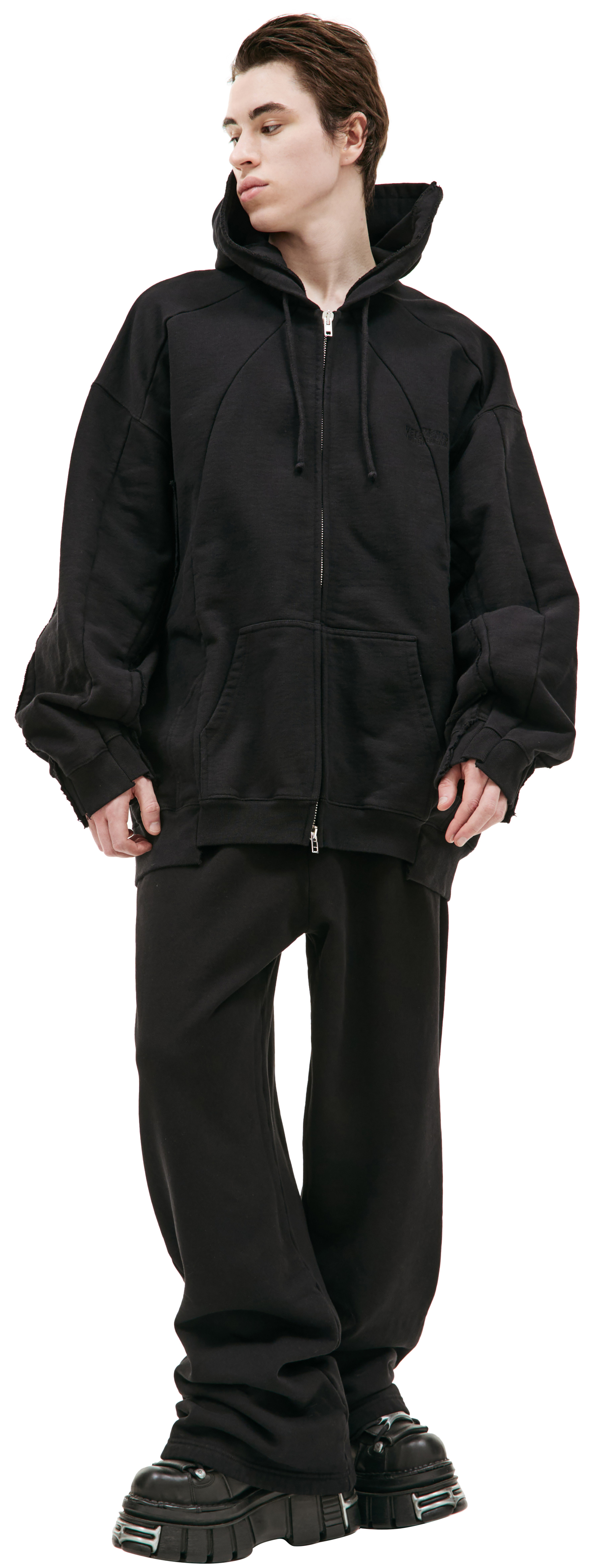 VETEMENTS Оверсайз худи на молнии