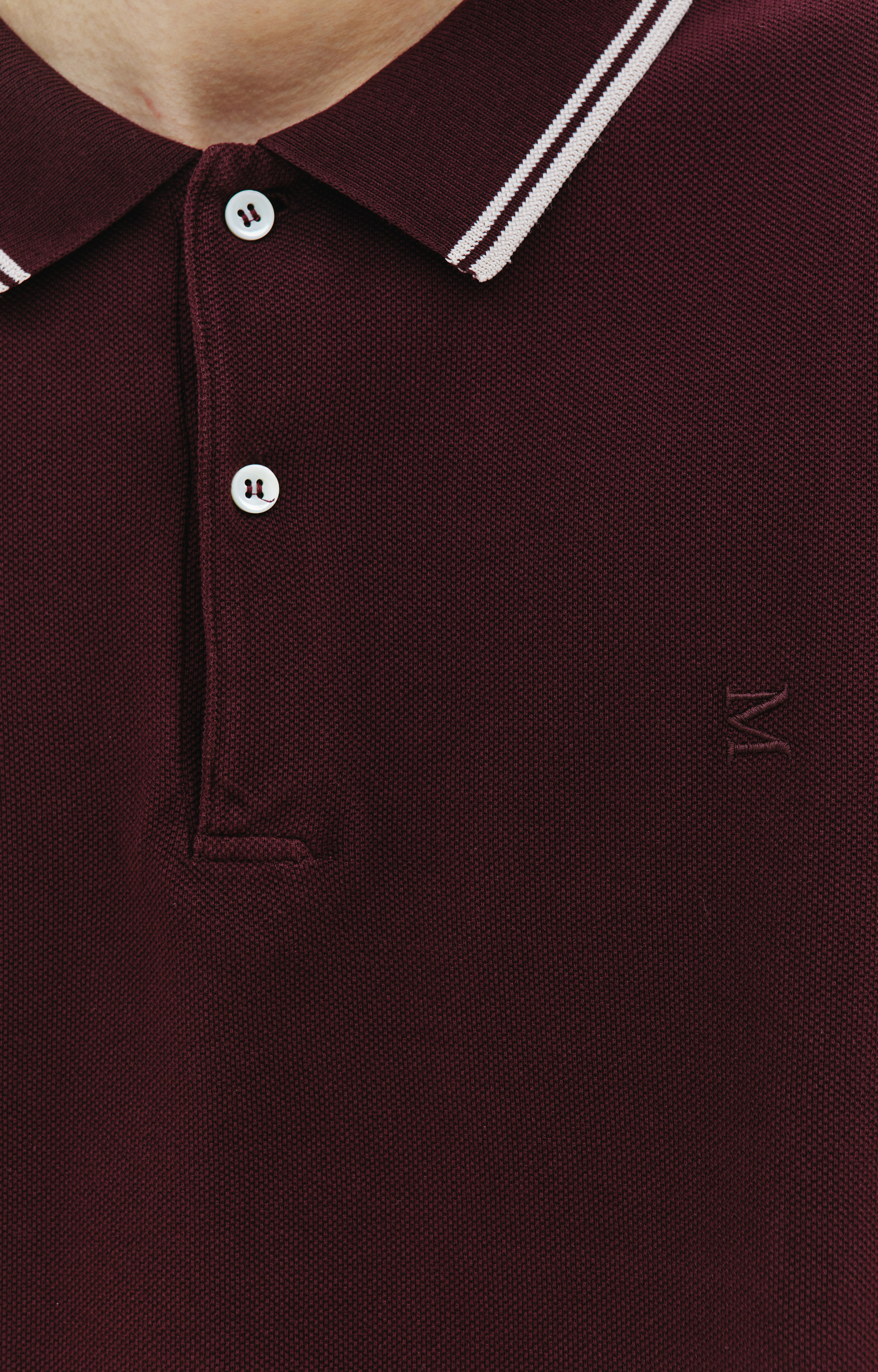 Maison Margiela Поло с вышивкой логотипа