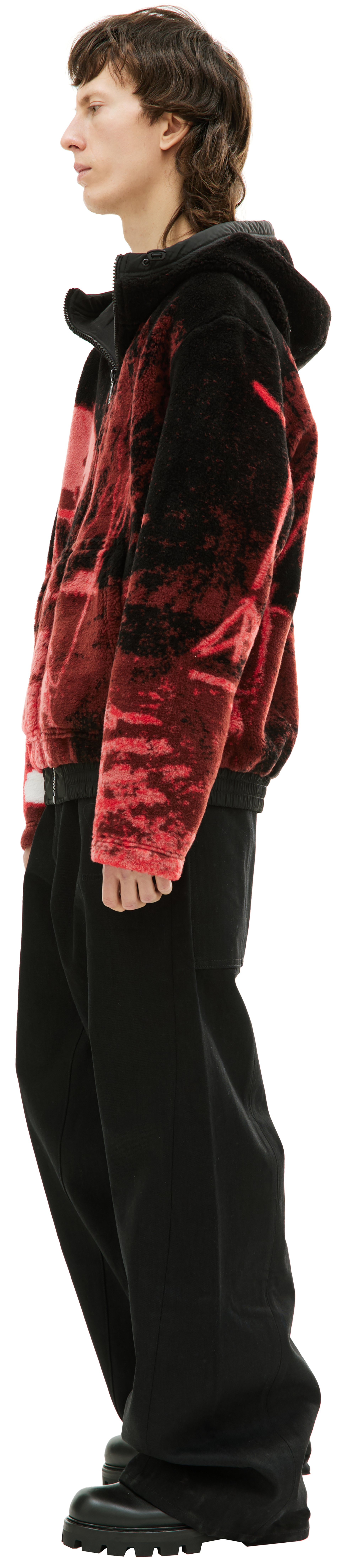 Diesel Флисовое худи S-Monty с графическим принтом