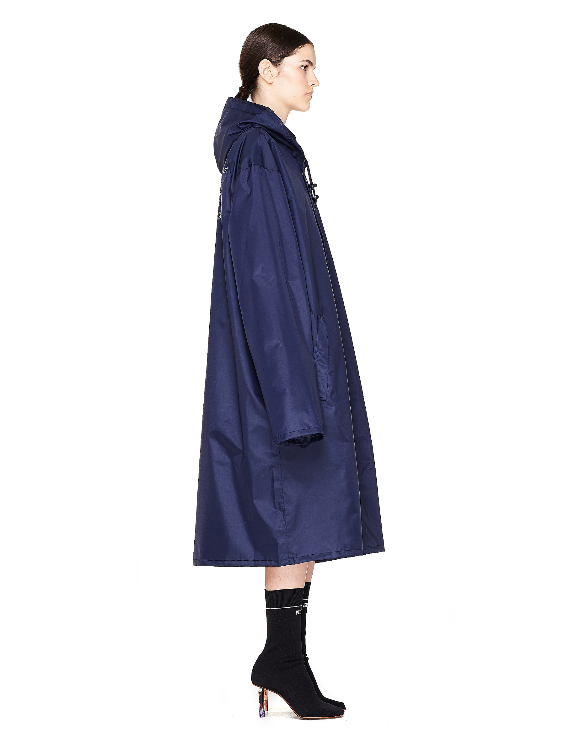 VETEMENTS Oversize-дождевик с принтом \'Рыбы\'