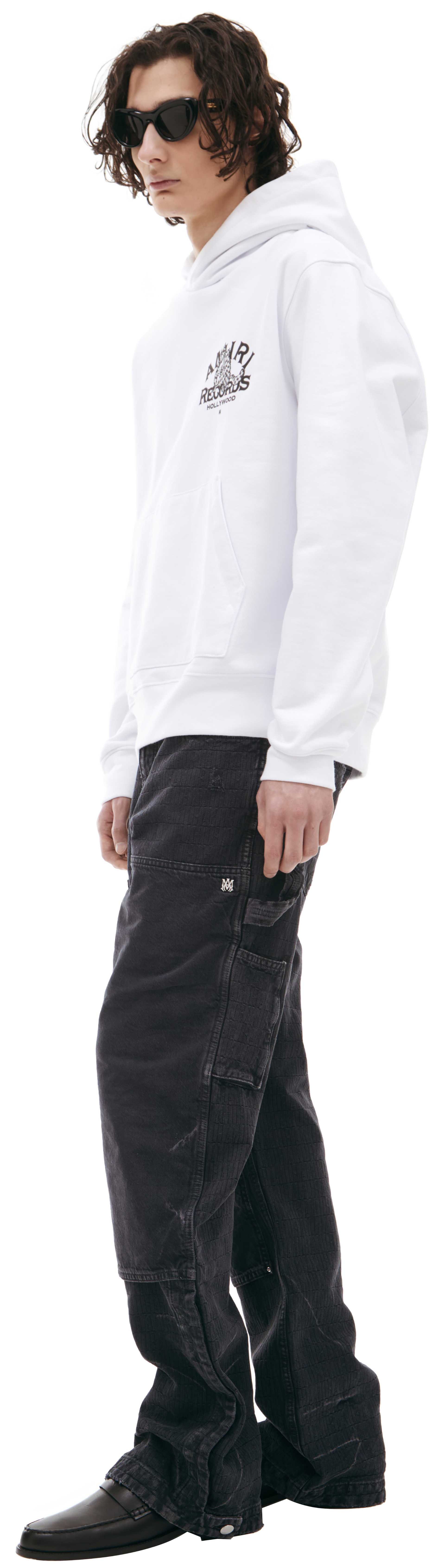 AMIRI Белое худи с логотипом