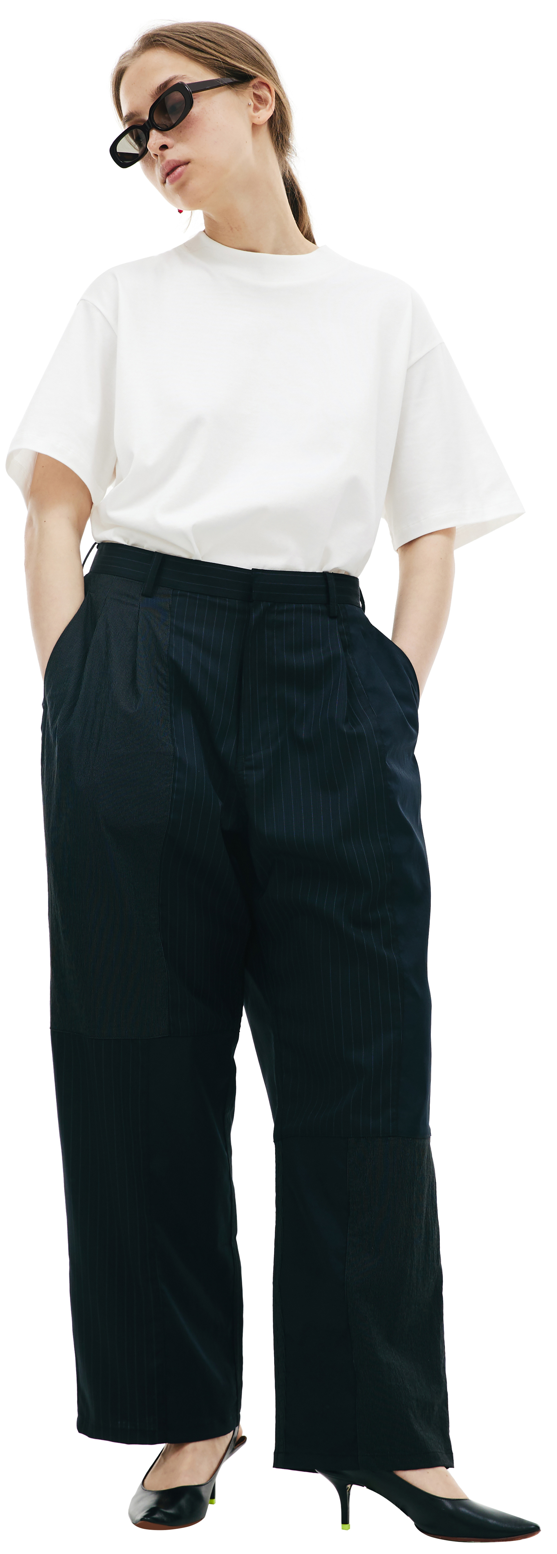 KIMMY Брюки пэчворк в полоску