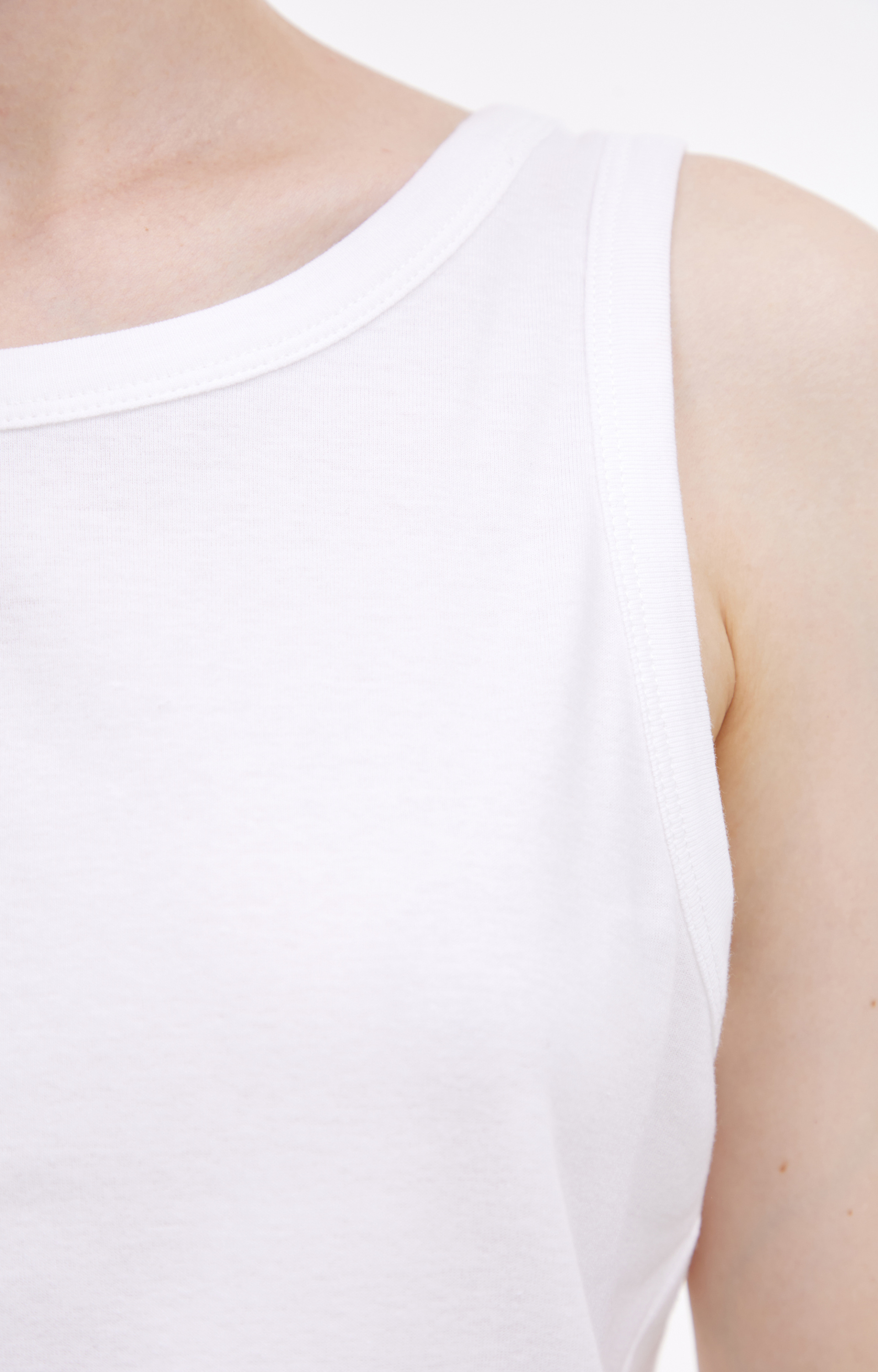 The Row Белый топ из хлопка