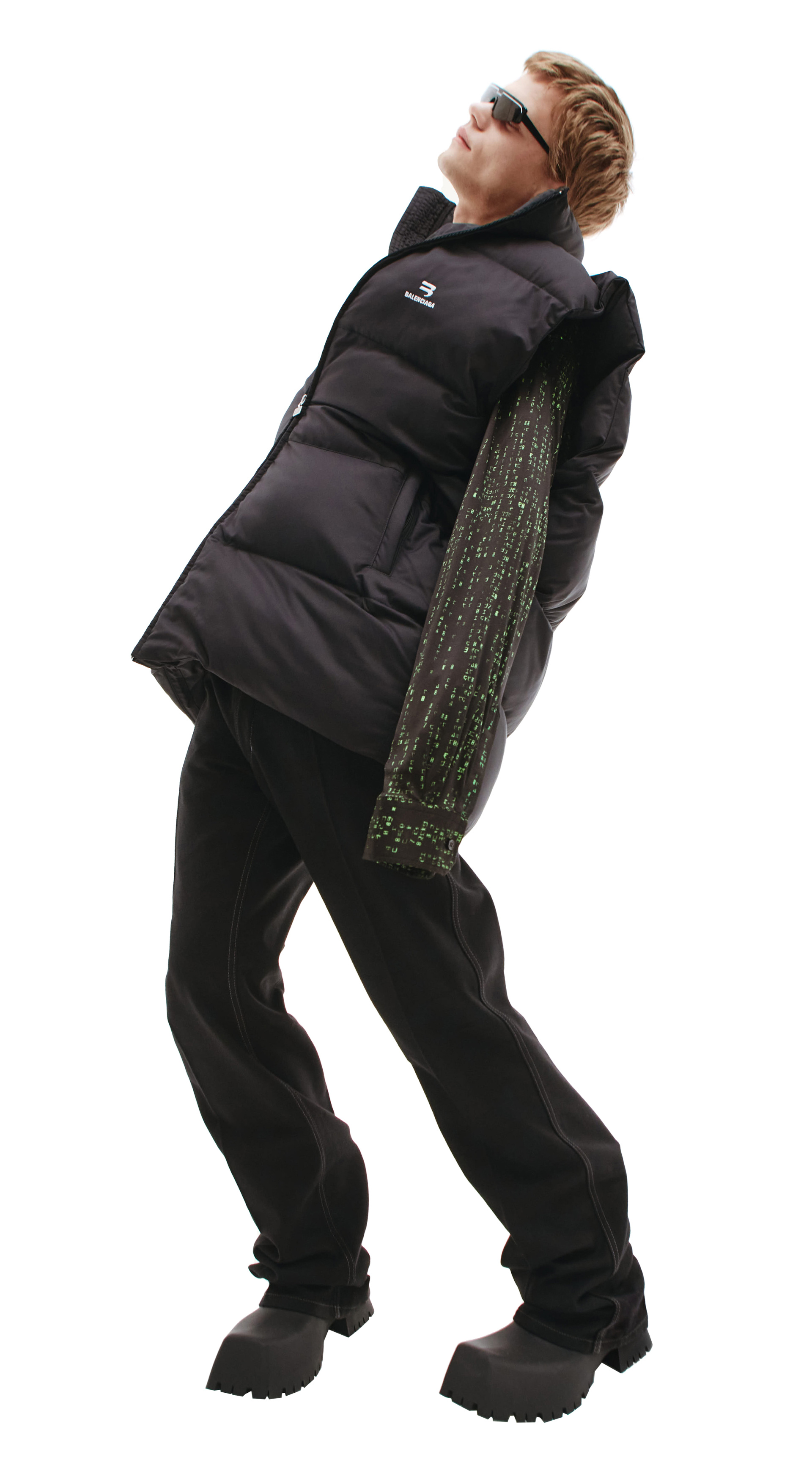 Balenciaga Оверсайз жилет с вышивкой логотипа