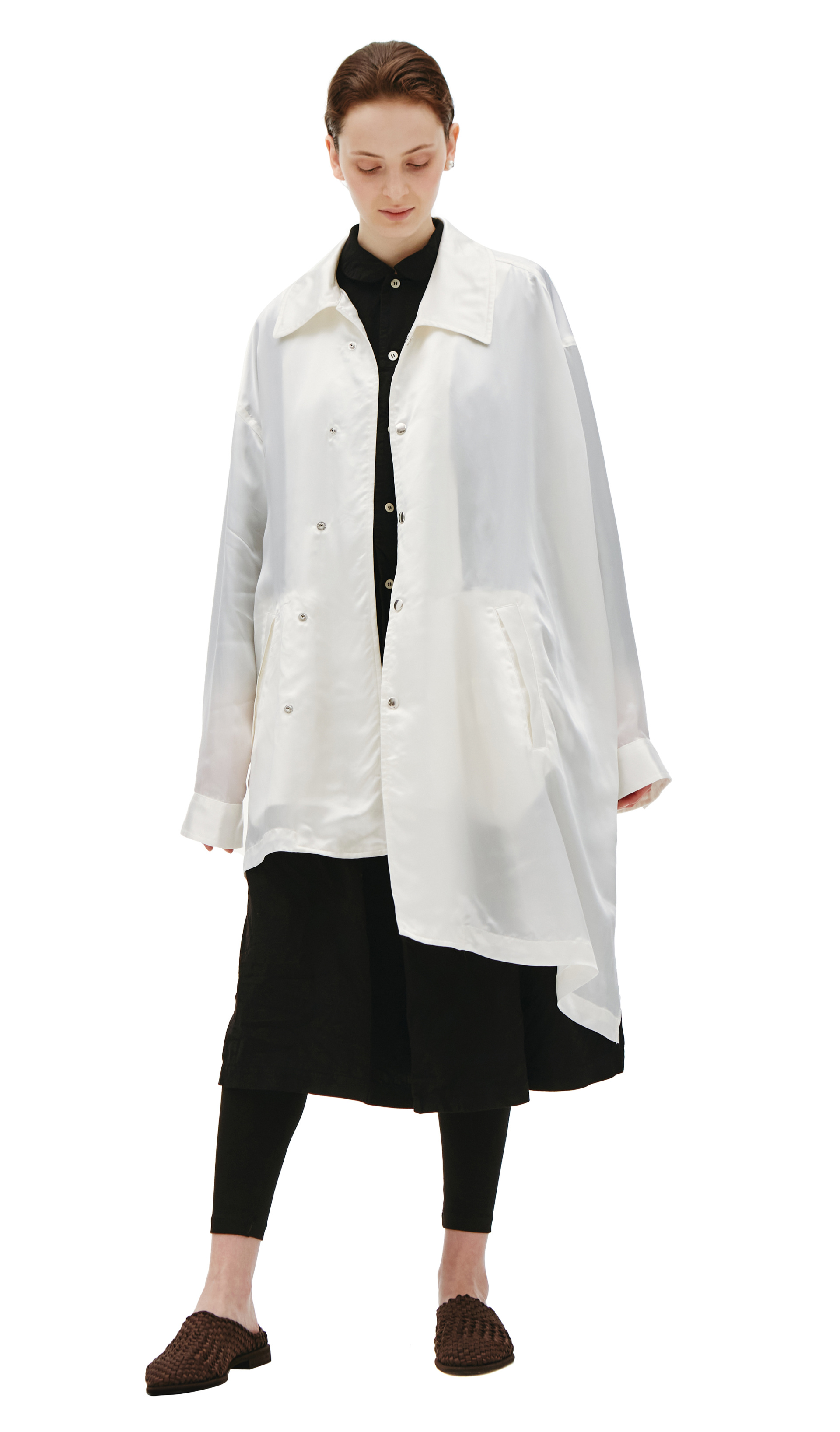 Comme des Garcons Homme plus Асимметричное пальто на кнопках