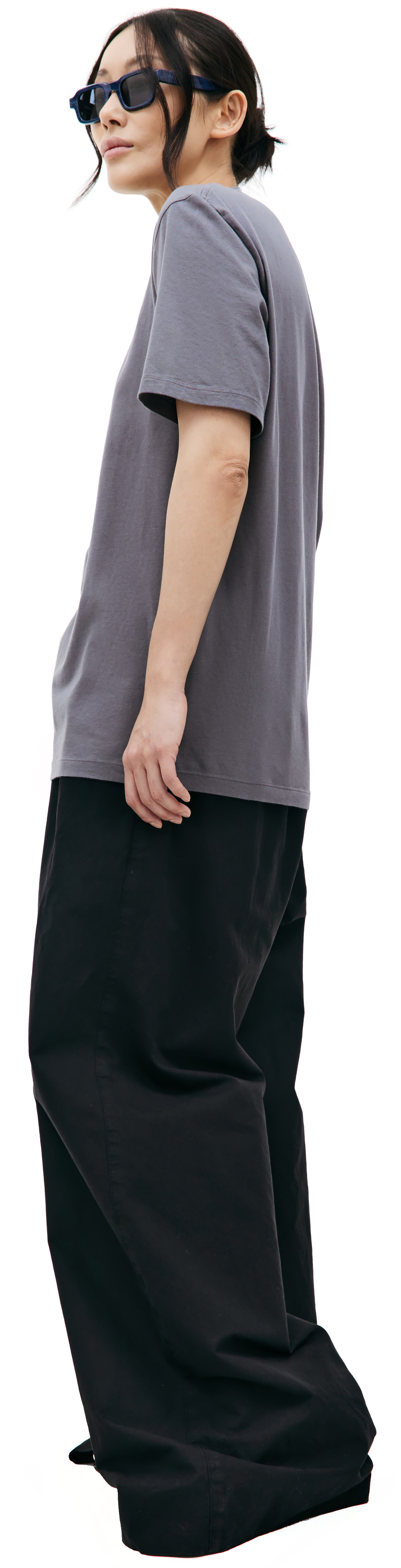 Maison Margiela Серая футболка из хлопка