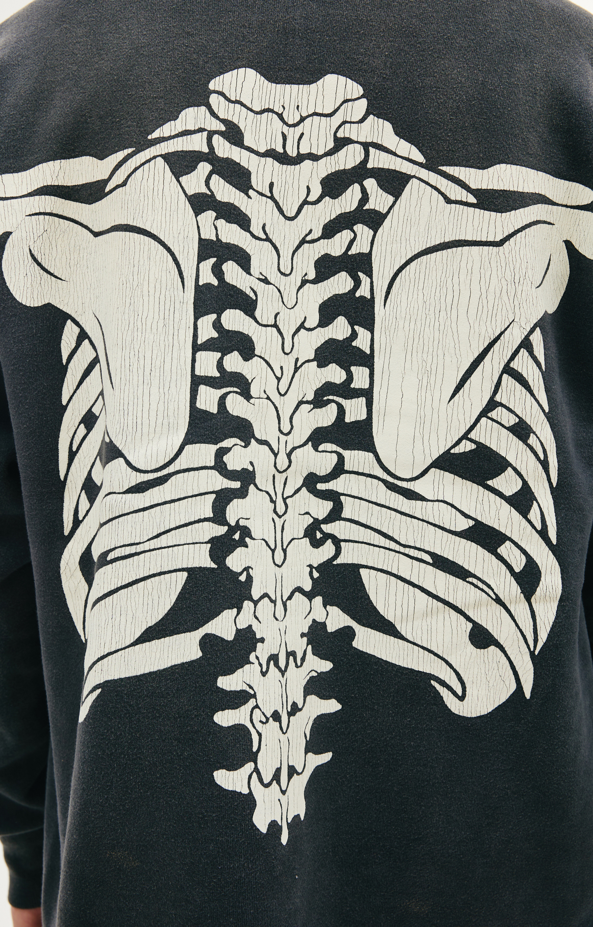 Saint Michael Оверсайз худи с принтом костей