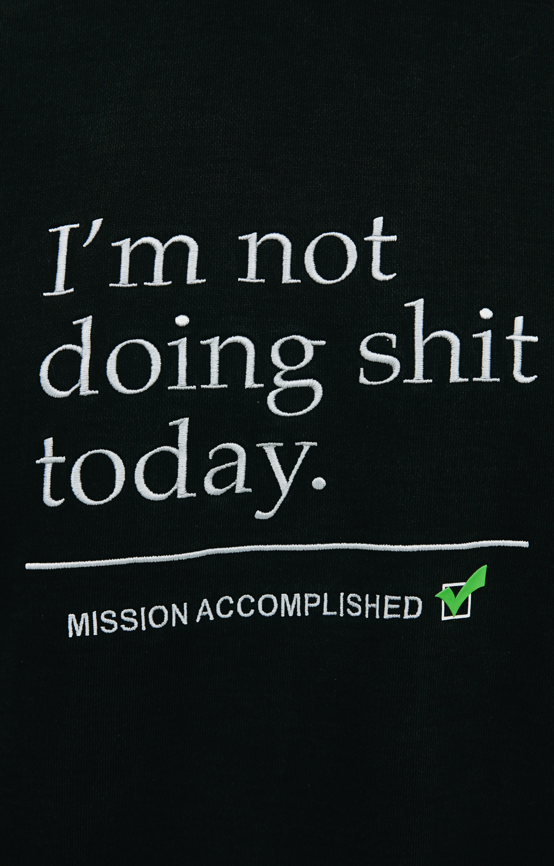 VETEMENTS Футболка с принтом \'I\'m Not Doing Shit Today\'