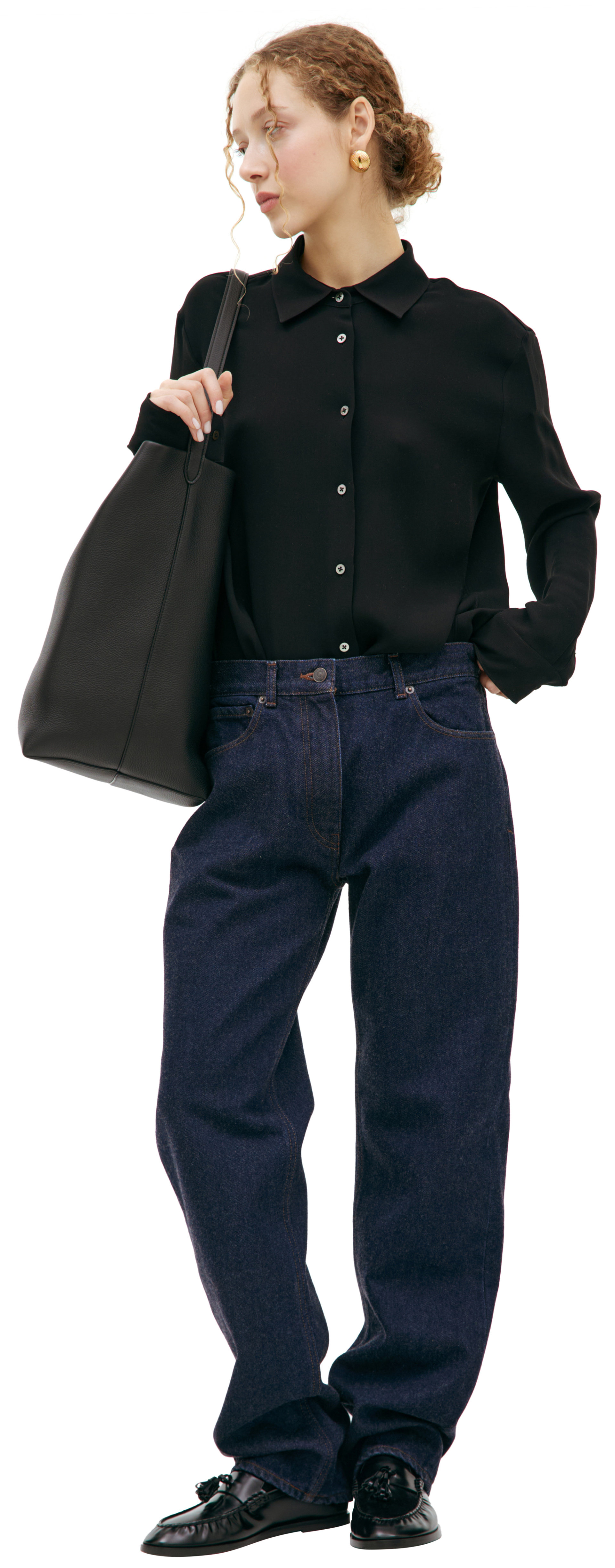 The Row Прямые джинсы из шерсти